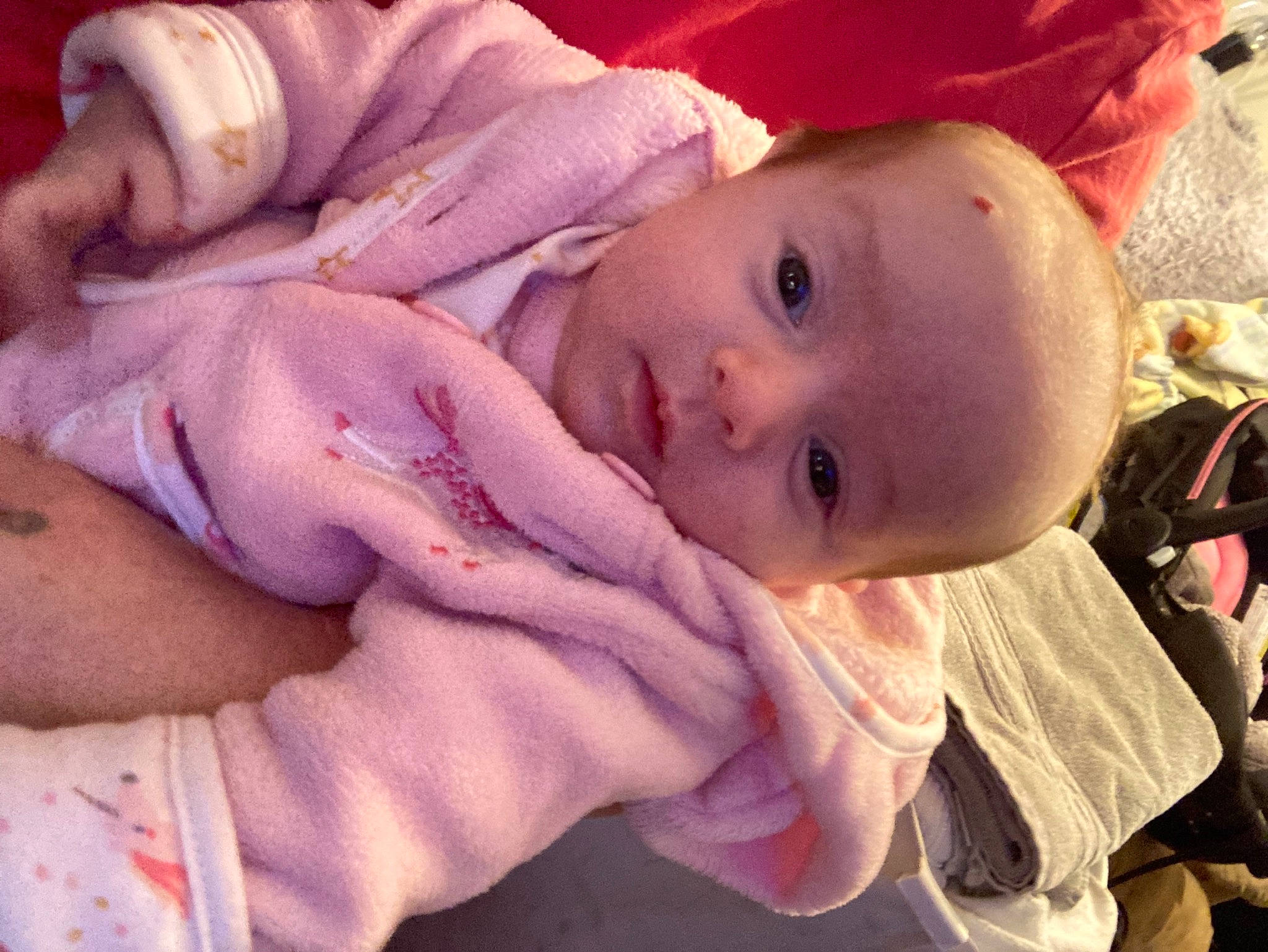 Arieannna joined the competition — help win amazing prizes! baby, baby_toddler_clothing, cheek, ear, eyelash, finger, gesture, happy, headgear, human_body, iris, lip, mouth, nail, nose, person, pink, skin, smile, thumb