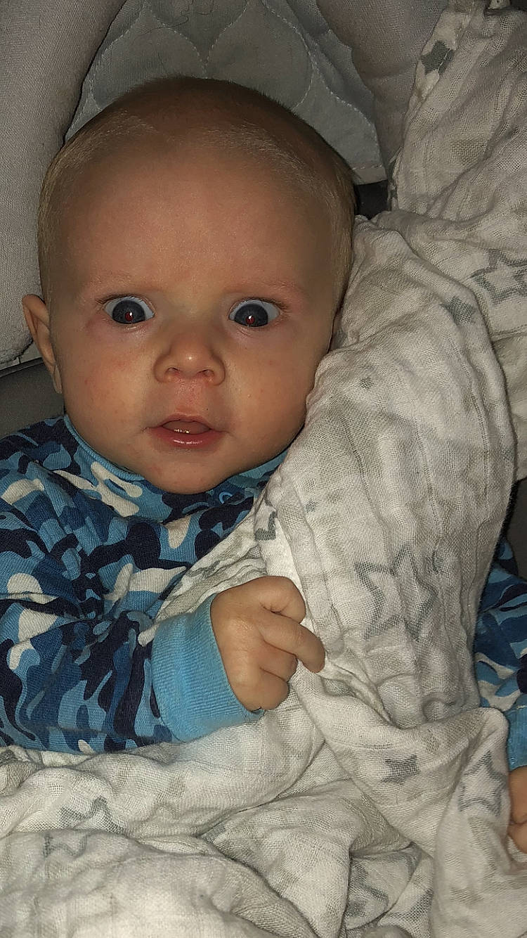 Byron joined the competition — help win amazing prizes! baby, cheek, child, chin, eye, eyebrow, face, forehead, head, iris, lip, mouth, nose, person, skin, smile, toddler