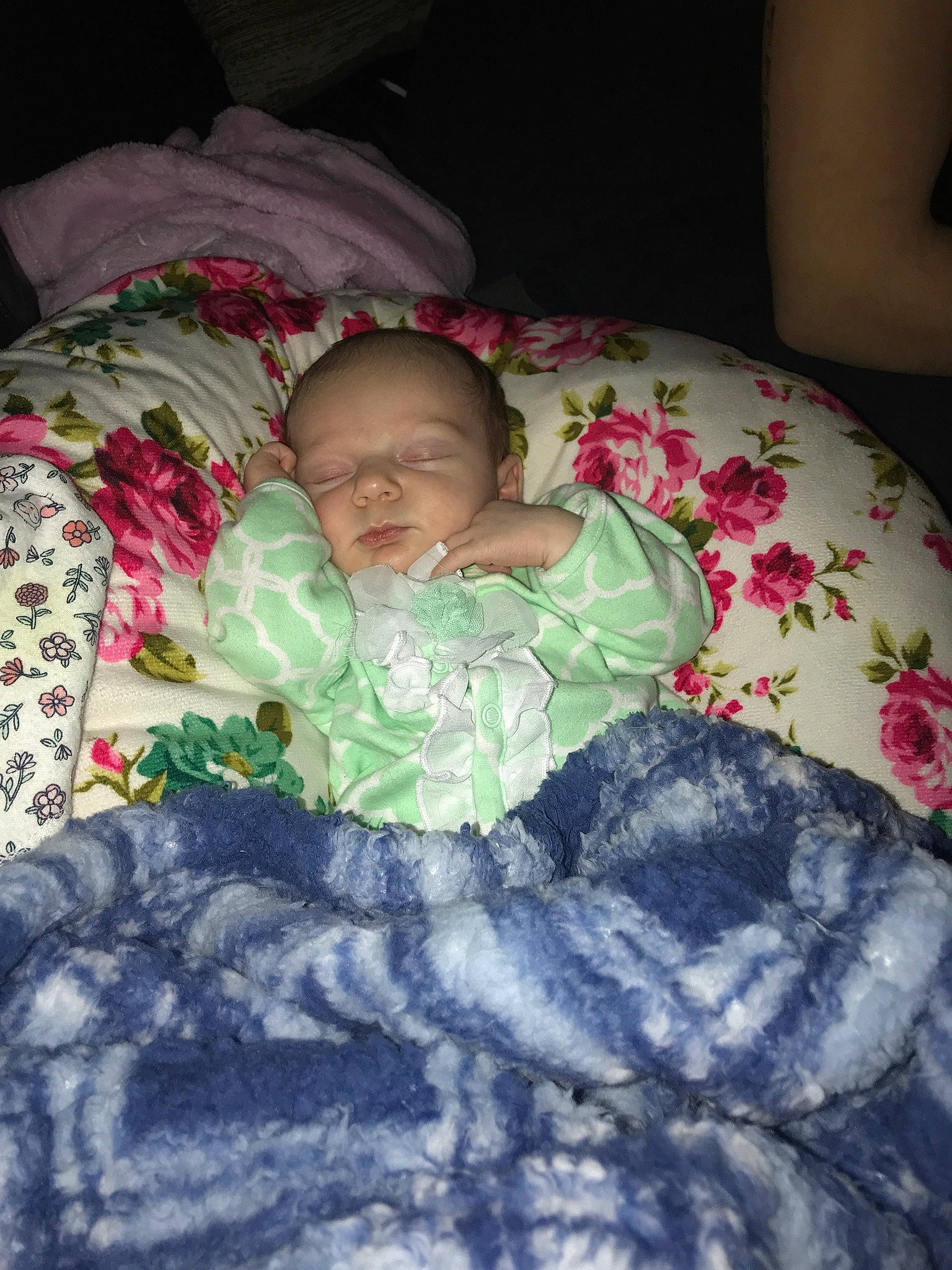 Ashtyn joined the competition — help win amazing prizes! baby, bedding, bedtime, blanket, child, linens, nap, person, sleep, textile, toddler