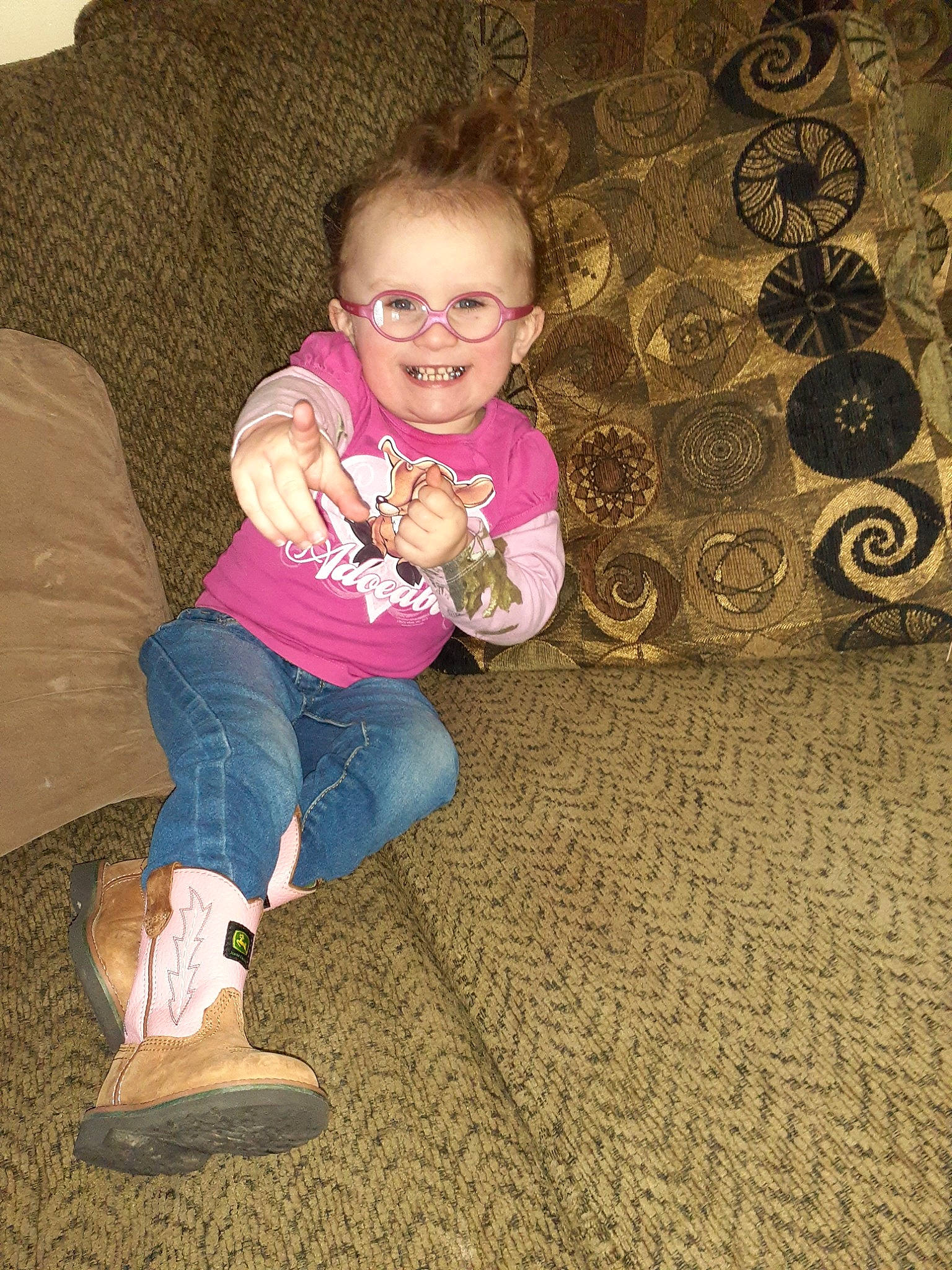 Kynzleigh joined the competition — help win amazing prizes! baby, child, floor, flooring, fun, joy, leg, person, play, sitting, smile, toddler