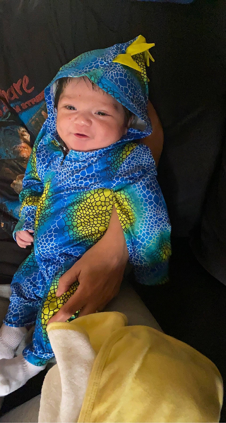 Isaiah joined the competition — help win amazing prizes! baby, baby_products, baby_toddler_clothing, cap, child, costume, electric_blue, event, fashion_accessory, fashion_design, happy, headgear, headwear, human_body, human_leg, jewellery, person, personal_protective_equipment, sitting, thigh