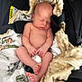 baby, newborn, sleeping, car_seat, blanket, diaper, infant, soft_texture, animal_print, peaceful, cozy, child, person, indoors, cute, relaxing, resting, small_hands, bare_skin, head