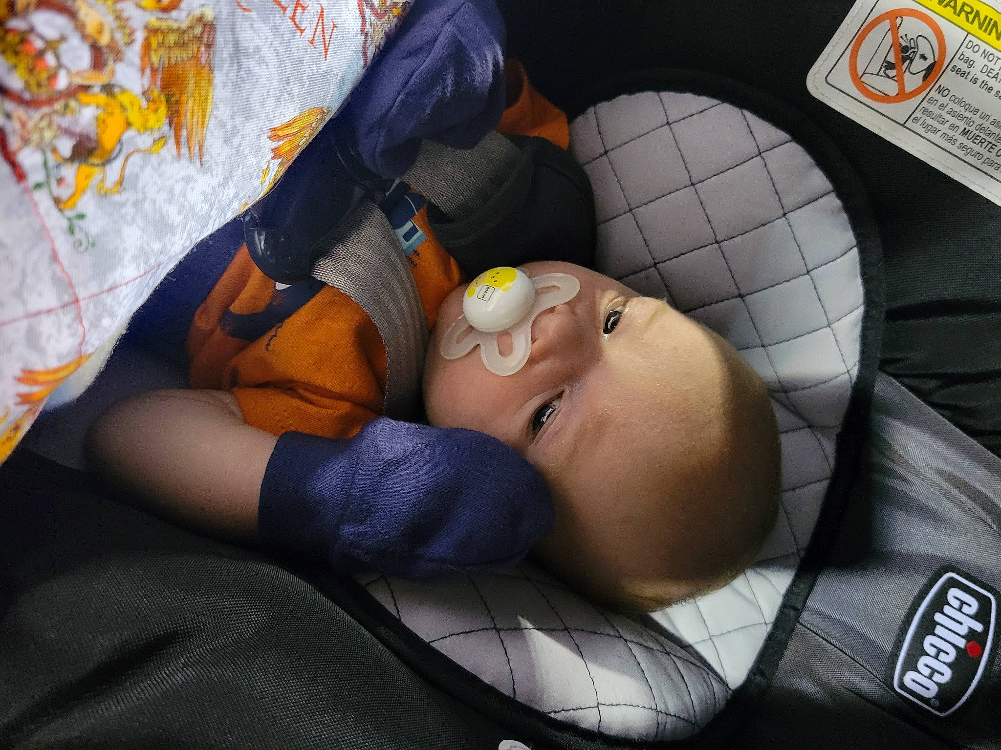 Rian joined the competition — help win amazing prizes! baby, baby_products, car_seat, child, comfort, hat, nap, person, plastic, room, service, sitting, sleep, toddler