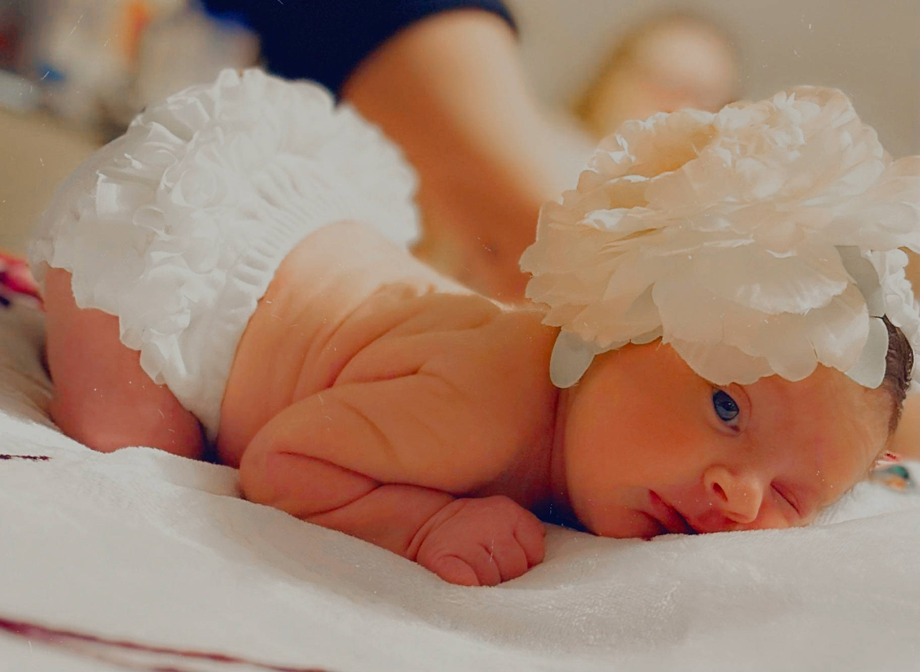 Violet joined the competition — help win amazing prizes! baby, baby_sleeping, baby_toddler_clothing, beauty, child, comfort, finger, gesture, hand, happy, headband, headpiece, headwear, human, nail, person, pink, product, skin, textile