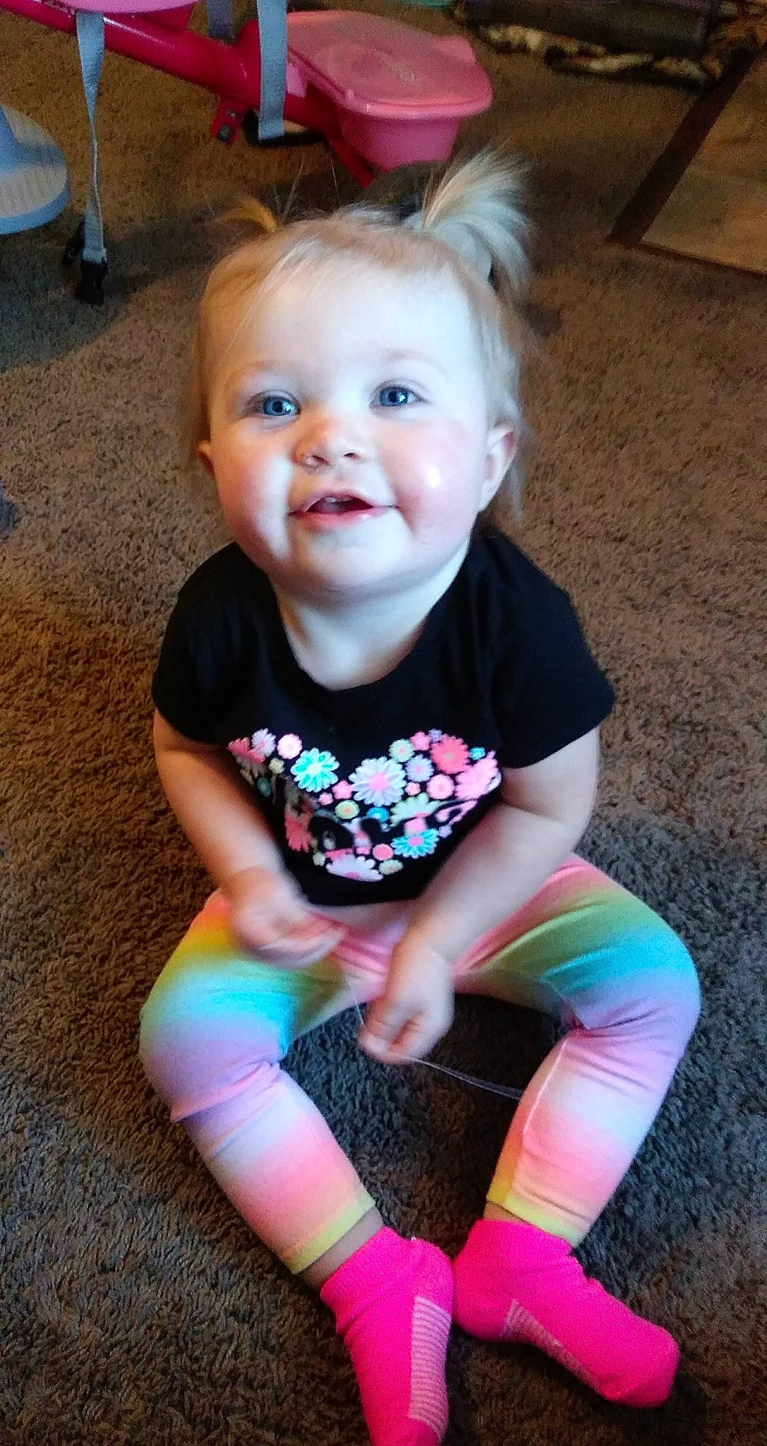 Tennessee joined the competition — help win amazing prizes! baby, baby_toddler_clothing, blond, cheek, child, ear, eye, iris, mammal, mouth, organ, person, pink, shoe, sock, toddler, tongue