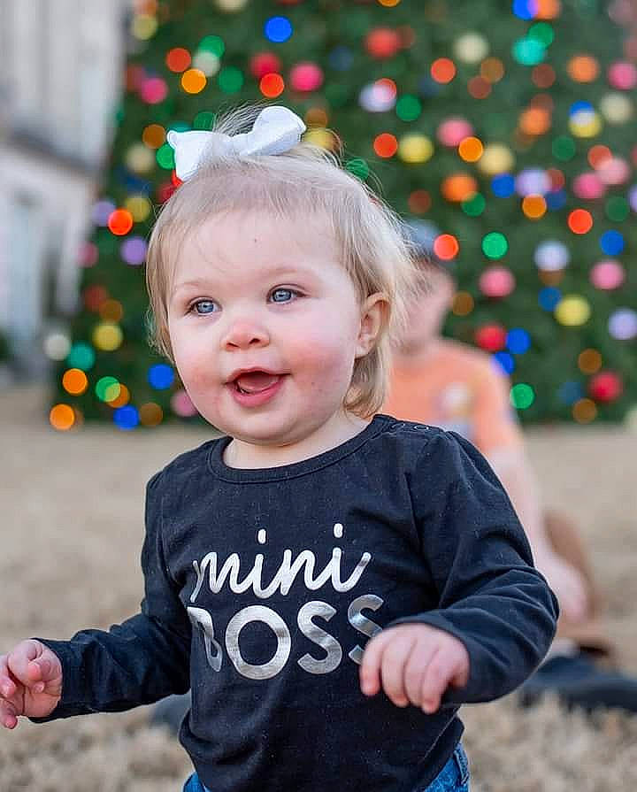 Tennessee joined the competition — help win amazing prizes! baby, baby_laughing, baby_toddler_clothing, child, christmas, christmas_decoration, christmas_eve, christmas_lights, christmas_ornament, christmas_tree, costume_accessory, happy, holiday, laugh, long_sleeved_t_shirt, ornament, party_hat, party_supply, person, sleeve