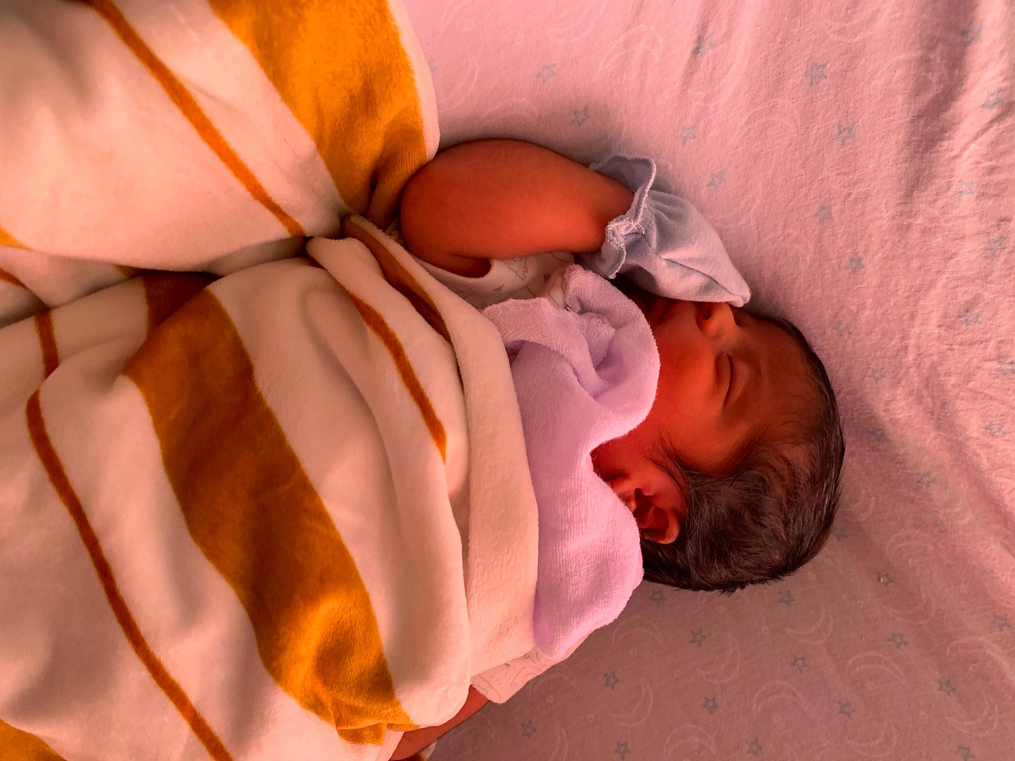 Adriel joined the competition — help win amazing prizes! baby, baby_products, baby_sleeping, baby_toddler_clothing, bed_sheet, bedding, bedtime, carmine, child, comfort, human_leg, linens, nap, orange, peach, person, room, sleep, textile, thumb