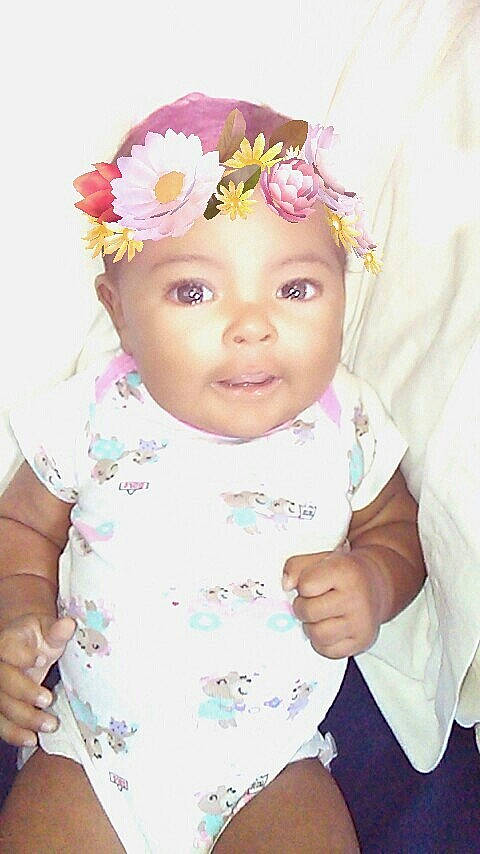 Zakyra joined the competition — help win amazing prizes! cheek, child, girl, hair_accessory, head, headband, headgear, headpiece, infant, party_hat, person, pink, product, skin, smile, toddler