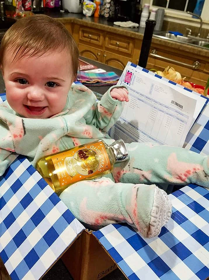 Kadence is registered to the contest to win money with this photo: baby, child, comfort_food, cooking, cuisine, dish, event, food, happy, health_care, ingredient, junk_food, medical_procedure, person, photograph, recipe, sandwich, science, service, smile