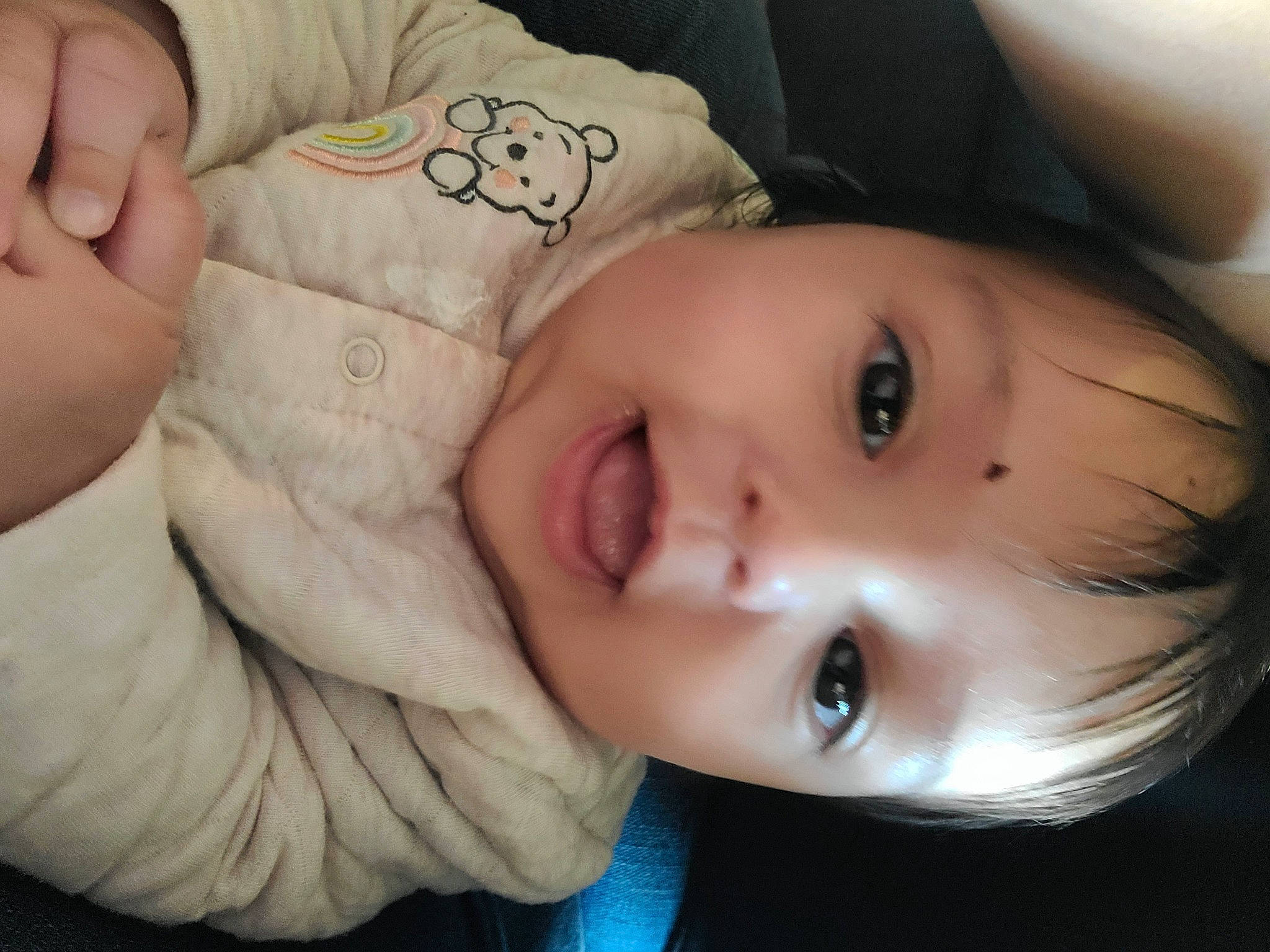 Zara joined the competition — help win amazing prizes! baby, baby_toddler_clothing, cheek, child, close_up, comfort, doll, eyelash, flash_photography, forehead, iris, lip, mouth, nail, no_expression, nose, person, skin, thumb, toddler