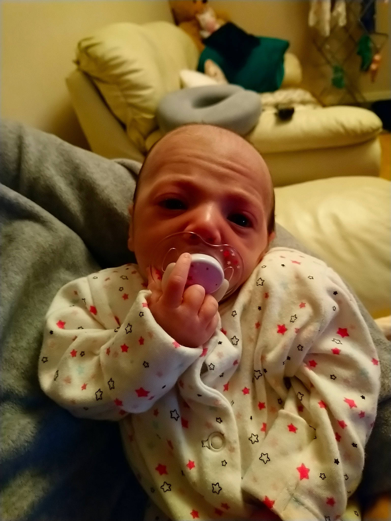 Amelia-ruth is registered to the contest to win money with this photo: baby, bedtime, birth, cheek, child, childbirth, facial_expression, headwear, mouth, nose, person, toddler, yawn