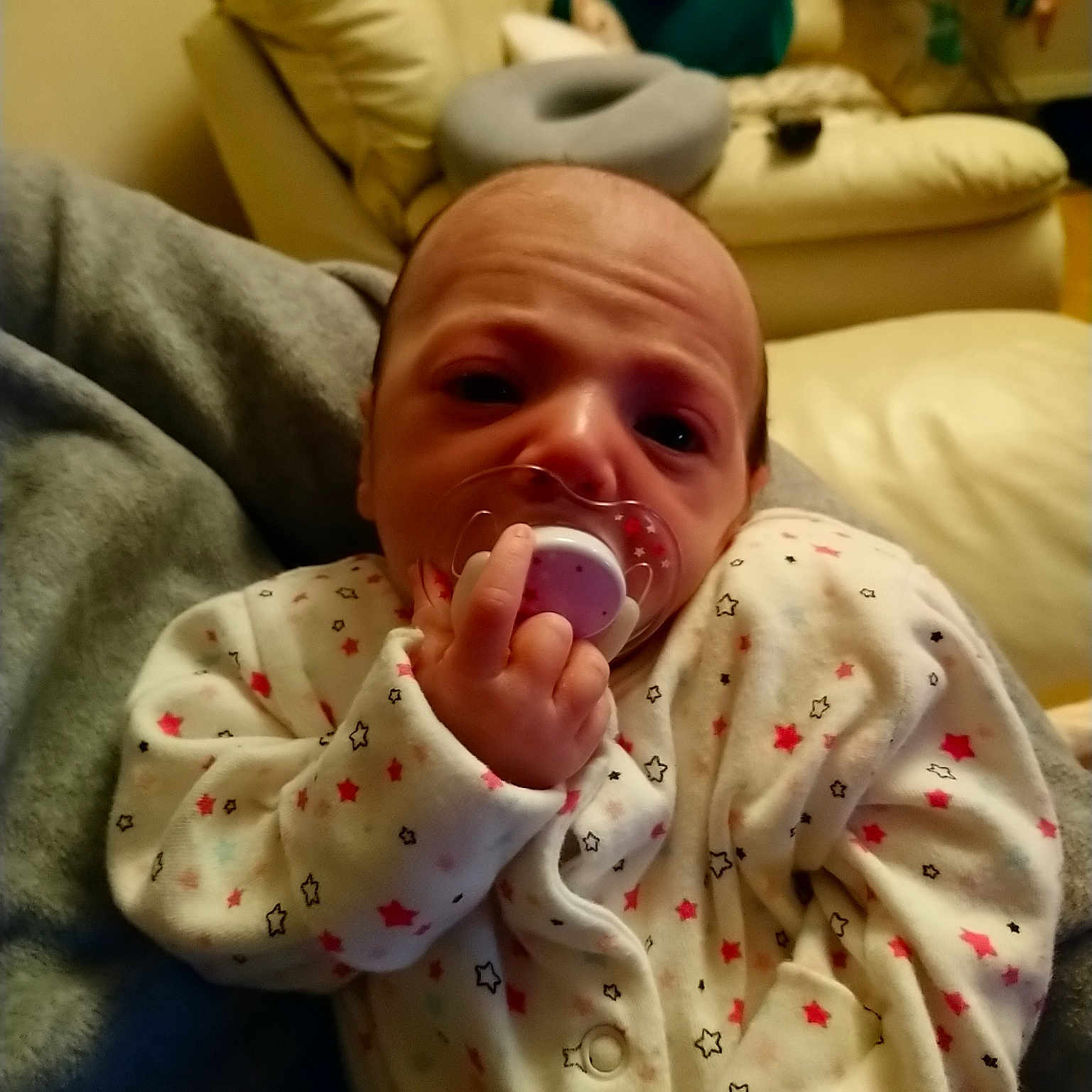 Amelia-ruth is registered to the contest to win money with this photo: baby, bedtime, birth, cheek, child, childbirth, facial_expression, headwear, mouth, nose, person, toddler, yawn