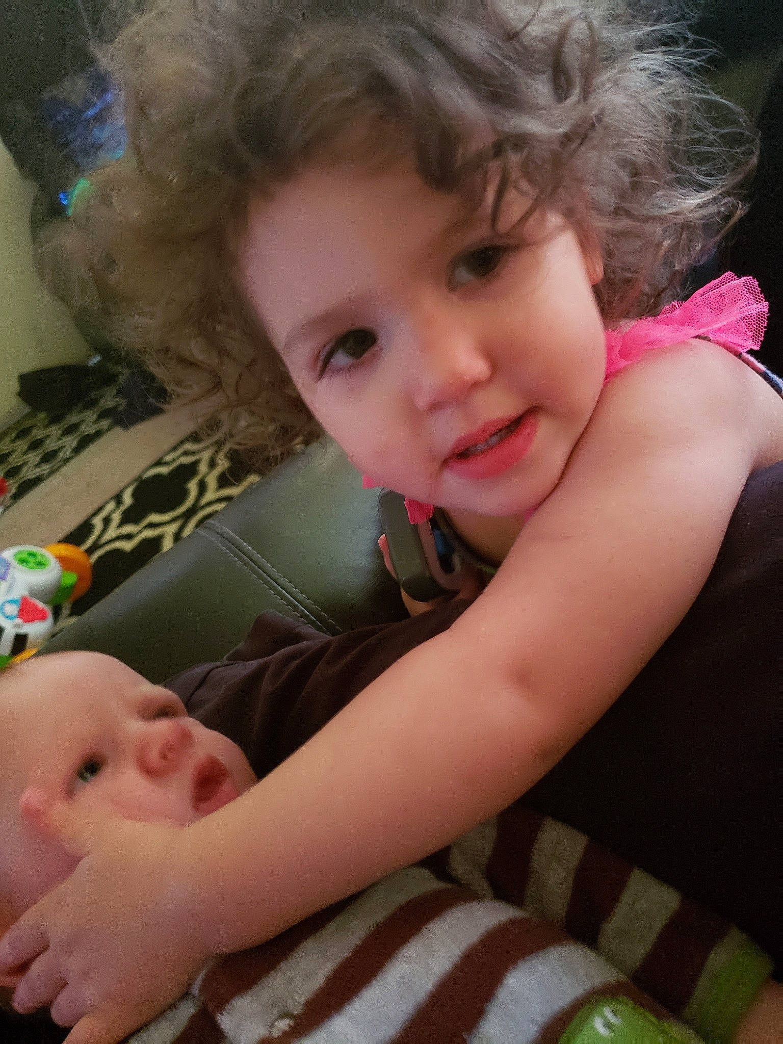 Layanna joined the competition — help win amazing prizes! baby, cheek, child, ear, eye, face, finger, iris, lip, mouth, nose, person, skin, smile, thumb, toddler