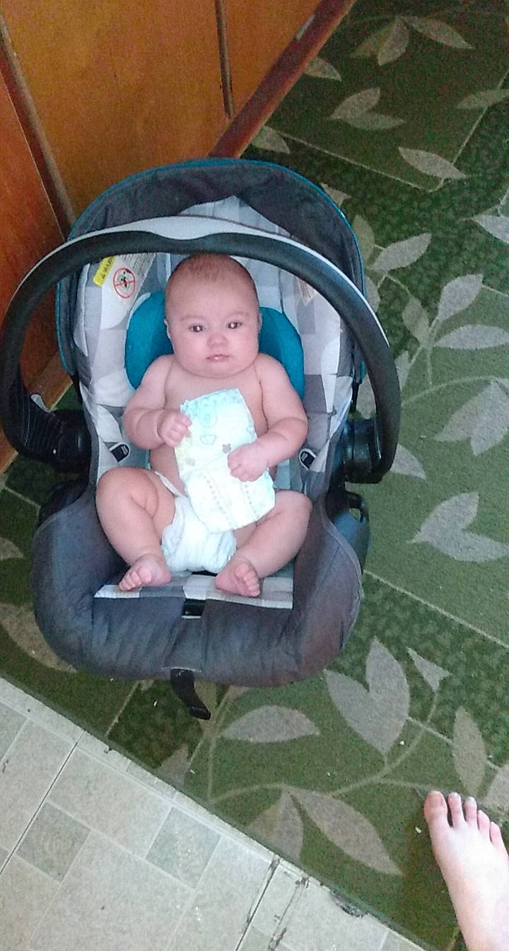 Tinsley joined the competition — help win amazing prizes! baby, baby_carriage, baby_carrier, baby_in_car_seat, baby_products, car_seat, child, person, product, sitting, toddler