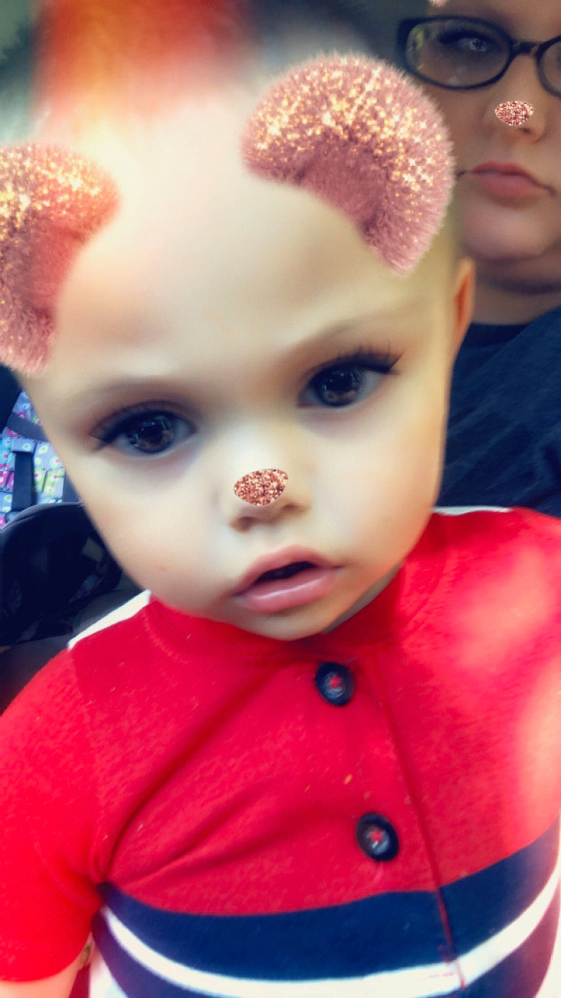 Kurtis is registered to the contest to win money with this photo: baby, cheek, child, close_up, doll, ear, eye, eyebrow, eyelash, face, forehead, hair, hairstyle, head, lip, nose, person, pink, skin, toddler