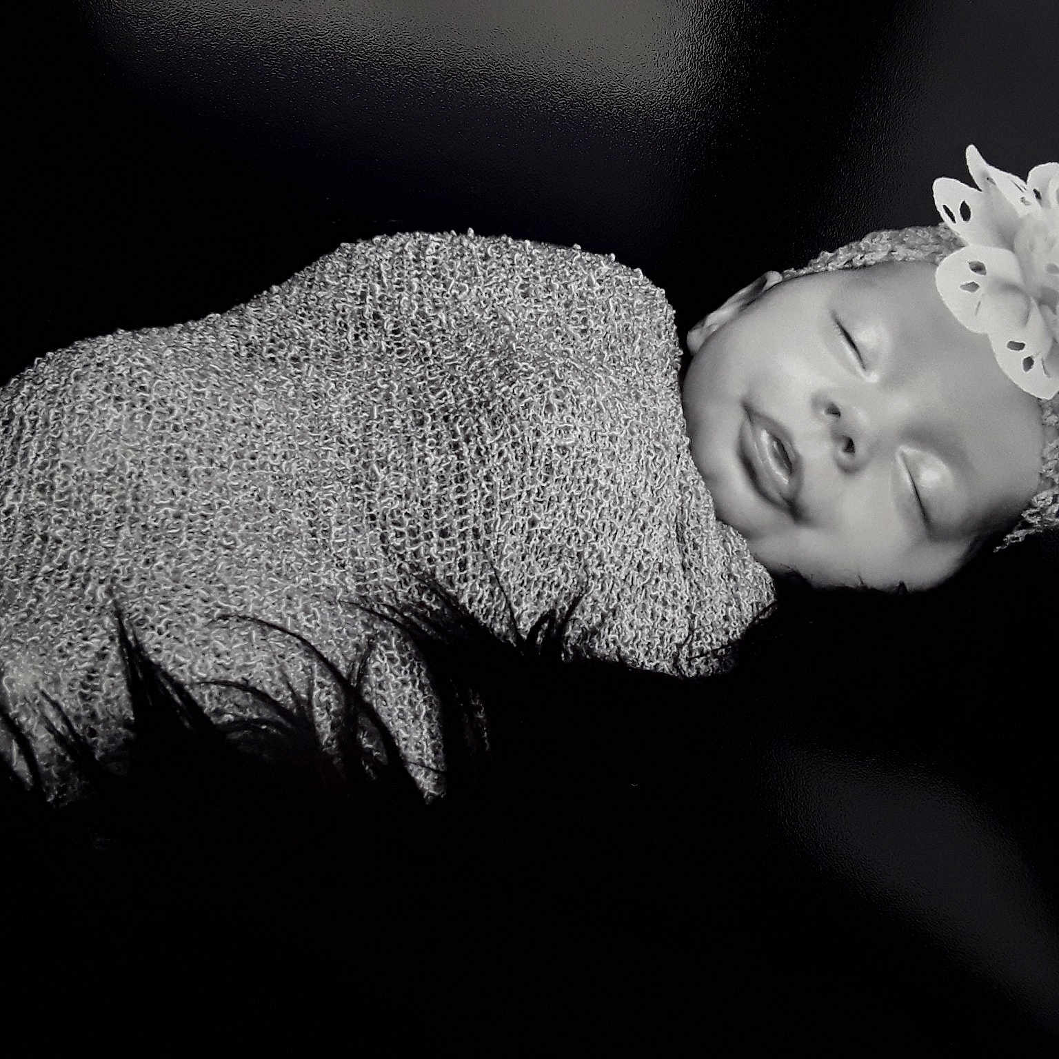 Maelee joined the competition — help win amazing prizes! baby, black, black_and_white, child, darkness, fashion_accessory, flash_photography, hair_accessory, headgear, headpiece, monochrome, monochrome_photography, photo_shoot, photograph, photography, portrait, portrait_photography, smile, stock_photography, style
