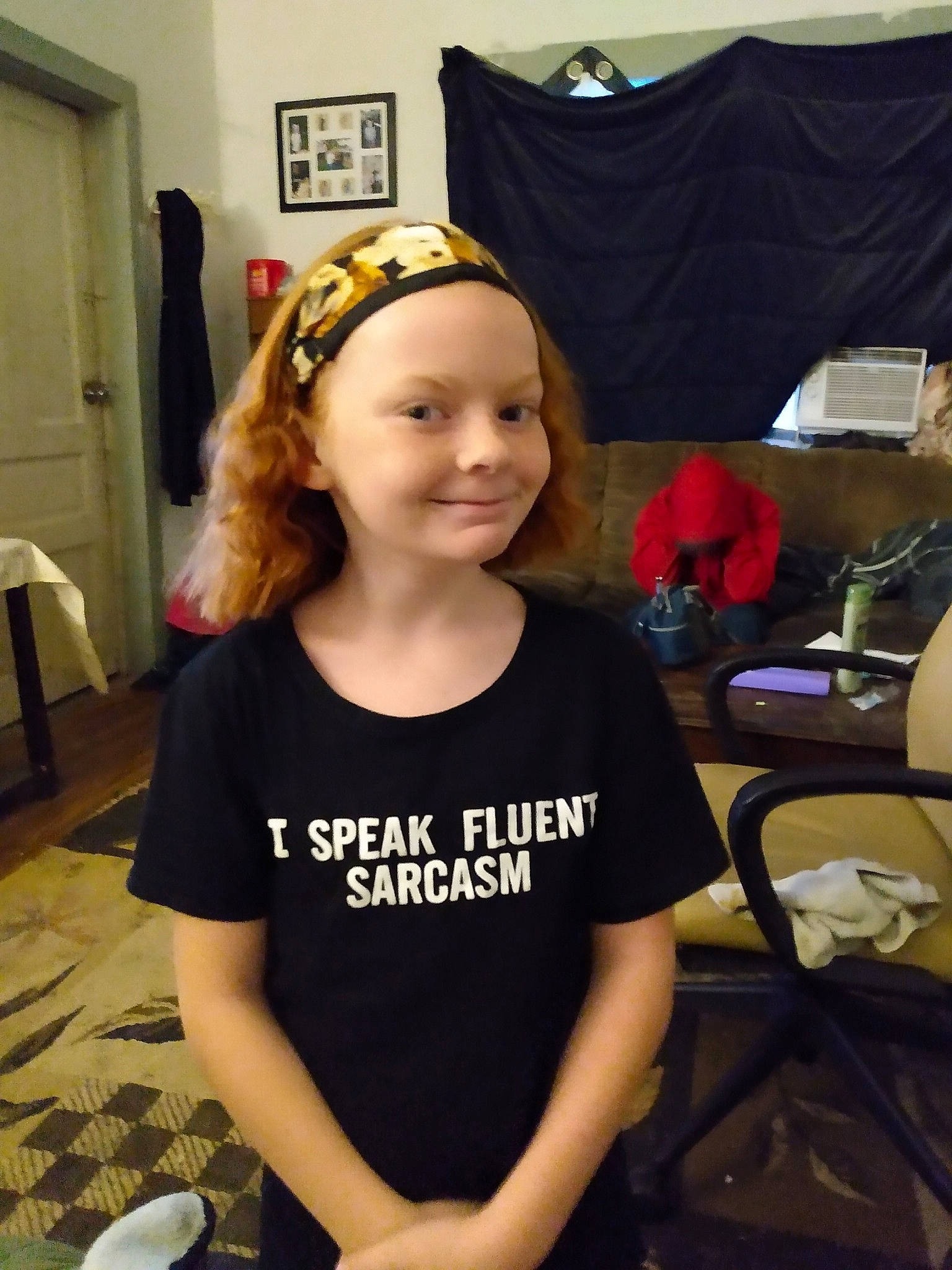 Kaysie joined the competition — help win amazing prizes! bag, blond, chair, child, door, event, eyewear, fashion_accessory, fun, happy, headband, headpiece, headwear, human_body, jewellery, joy, long_hair, luggage_and_bags, person, sleeve