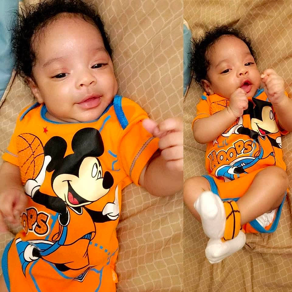 Antwone is registered to the contest to win money with this photo: baby, cheek, child, happy, person, play, skin, smile, toddler
