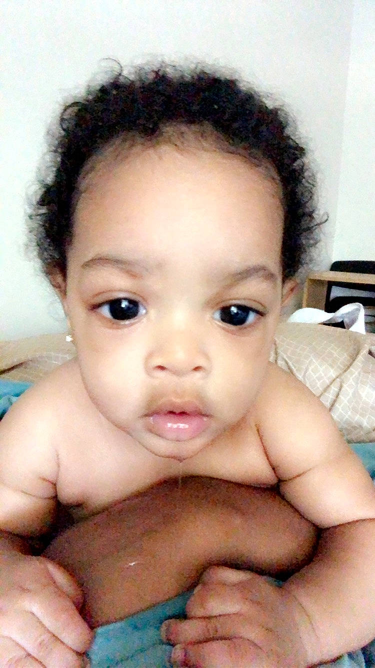 Antwone is registered to the contest to win money with this photo: baby, baby_making_funny_faces, black_hair, cheek, chest, child, chin, close_up, eye, eyebrow, face, forehead, hair, head, lip, mouth, muscle, nose, person, skin
