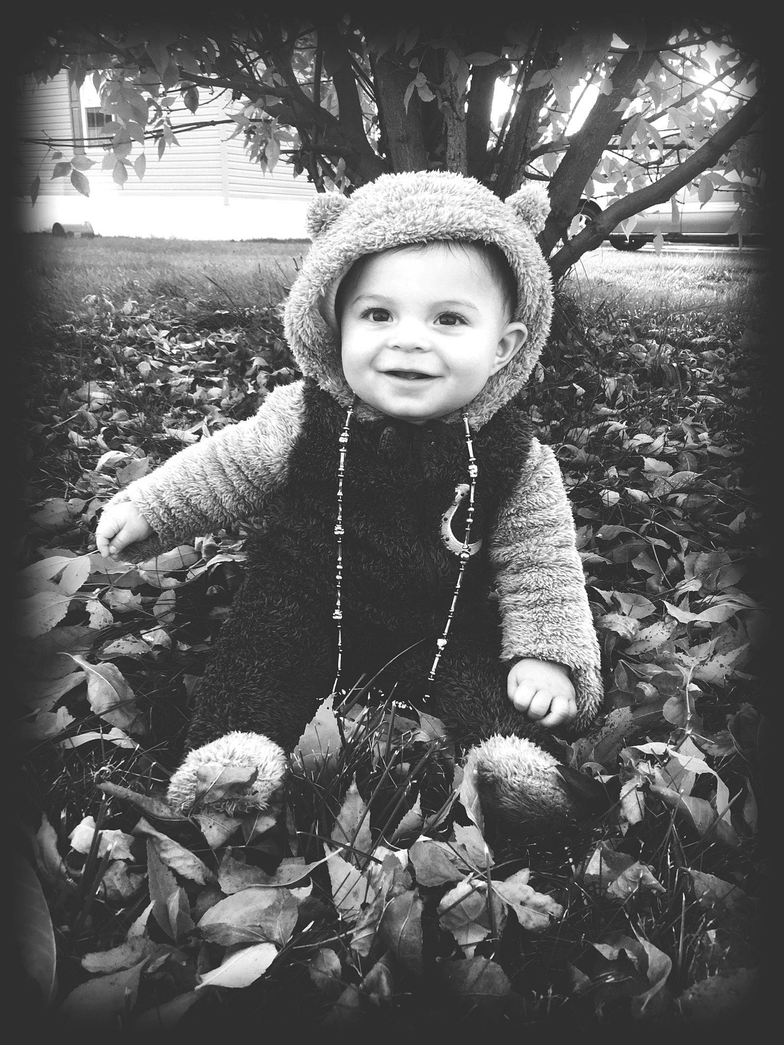 Carson joined the competition — help win amazing prizes! baby, black_and_white, child, facial_expression, flash_photography, gesture, grass, happy, joy, leaf, monochrome, monochrome_photography, people_in_nature, person, plant, smile, standing, stock_photography, style, tints_and_shades