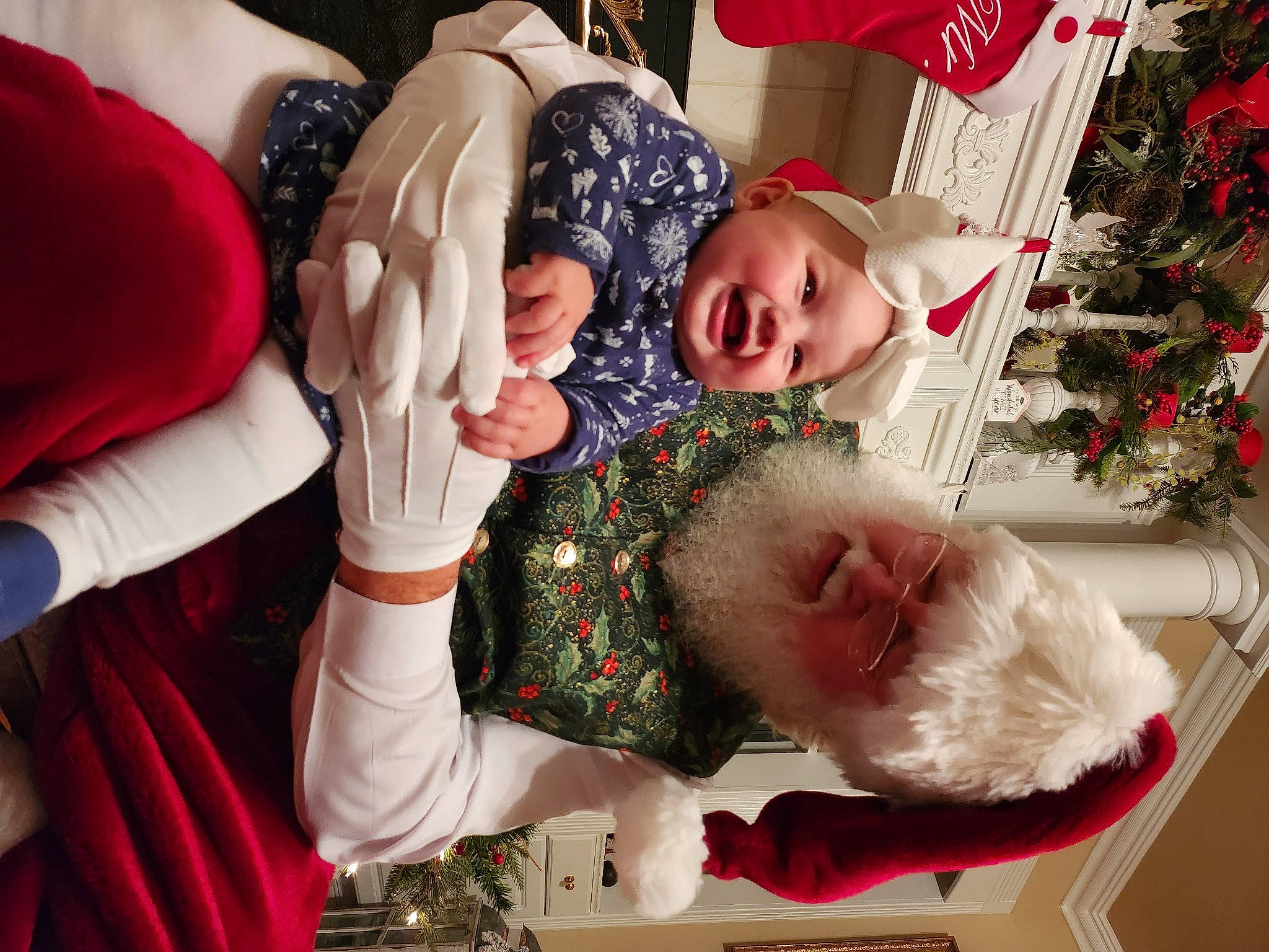 Jaycee joined the competition — help win amazing prizes! baby, child, christmas, christmas_decoration, christmas_eve, christmas_ornament, christmas_tree, event, fun, gesture, happy, headwear, holiday, ornament, pattern, person, red, smile, tie, toddler