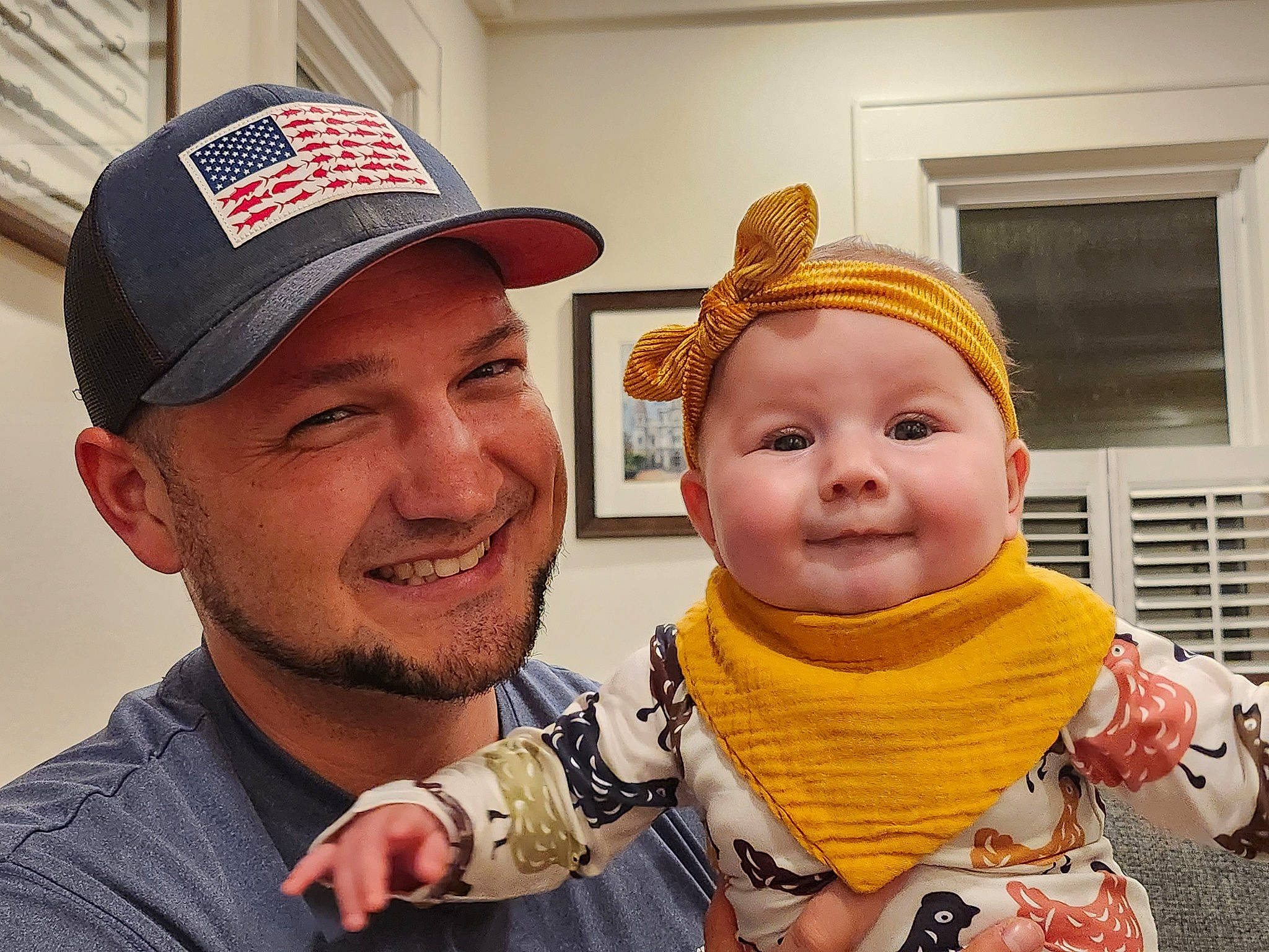 Jaycee is registered to the contest to win money with this photo: baby, baby_toddler_clothing, baseball_cap, beard, cap, child, eye, facial_expression, fashion_accessory, fun, gesture, happy, headgear, headwear, joy, mouth, person, scarf, selfie, skin