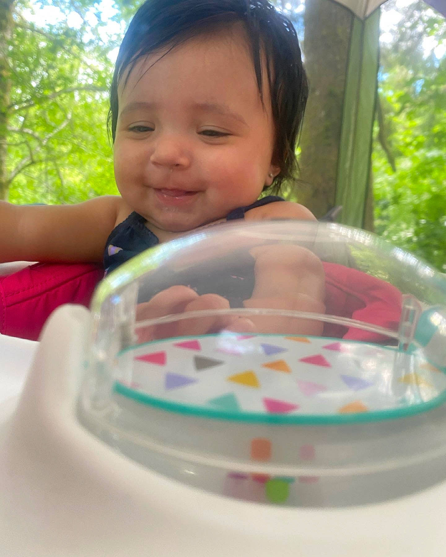 Ah'Melia joined the competition — help win amazing prizes! baby, baby_products, baby_toddler_clothing, cheek, child, drinkware, fun, glass, happy, leisure, nail, person, pink, plastic, play, recreation, skin, smile, sweetness, toddler