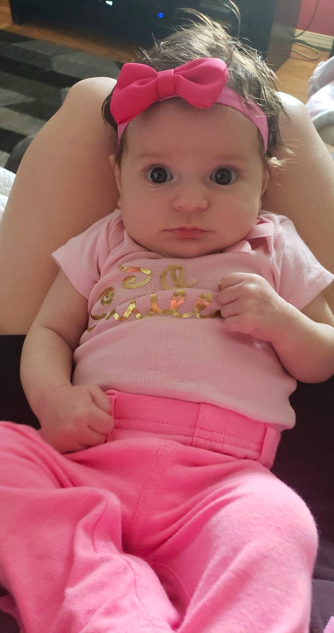 Alani joined the competition — help win amazing prizes! baby, cheek, child, headwear, person, pink, toddler