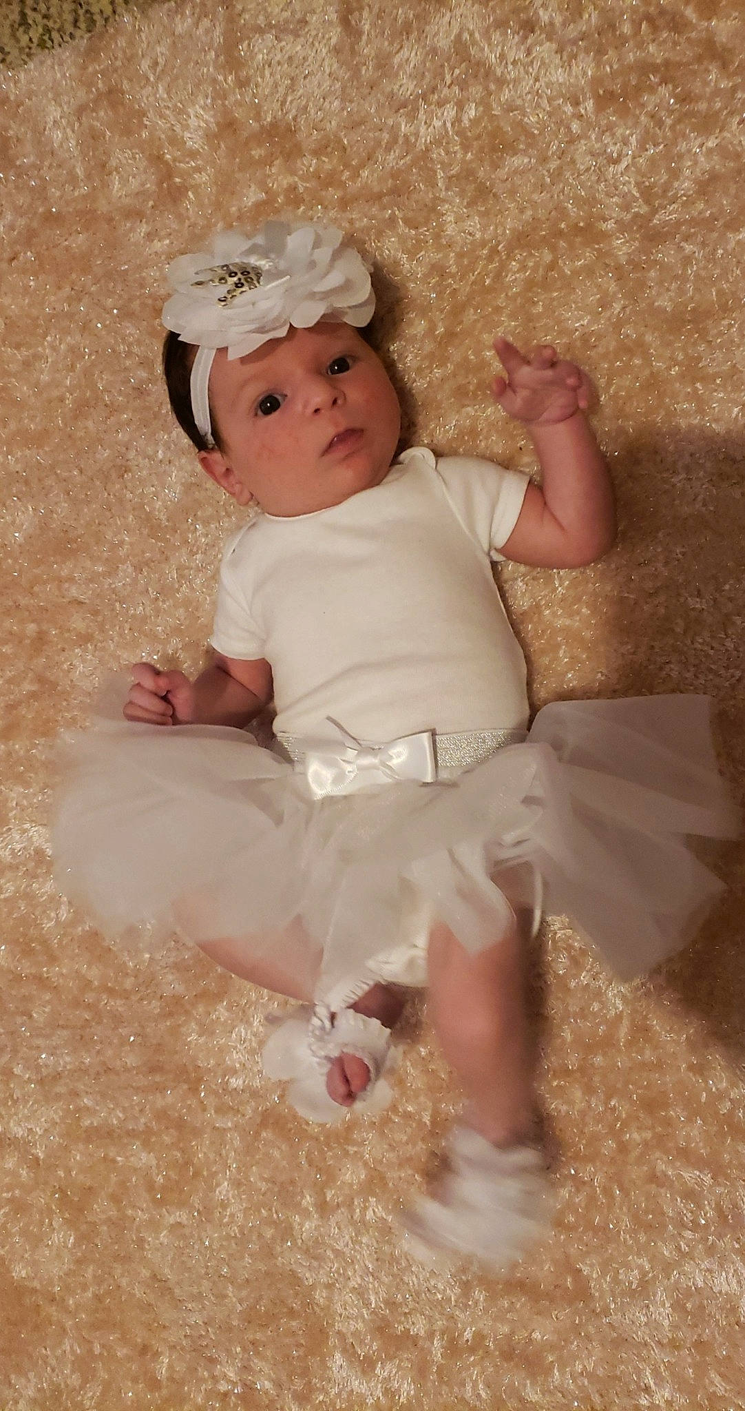 Alani joined the competition — help win amazing prizes! baby, baby_toddler_clothing, child, costume, hair_accessory, headwear, person, pink, skin, toddler