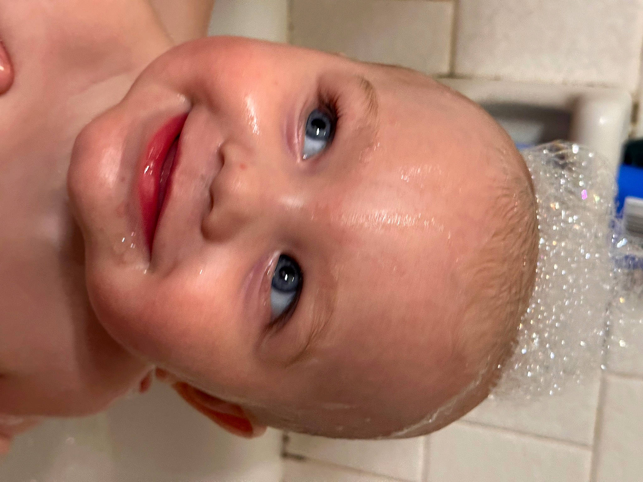 Jackson is registered to the contest to win money with this photo: baby, cheek, chin, ear, eye, eyebrow, eyelash, face, facial_expression, hair, head, human_body, joy, lip, mouth, muscle, neck, nose, person, skin