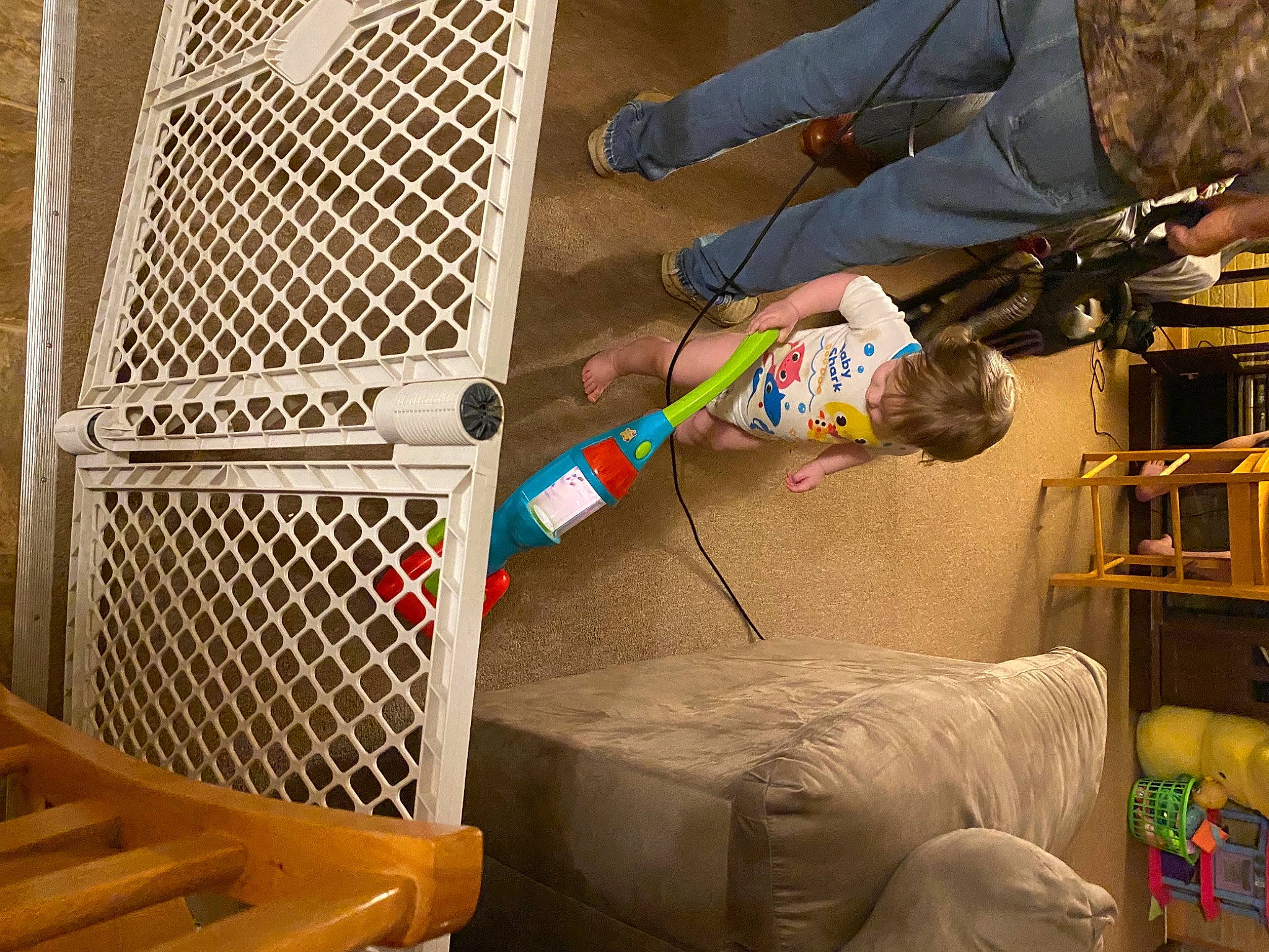 Jesslynn joined the competition — help win amazing prizes! audio_equipment, ceiling, couch, flooring, fun, hardwood, lamp, mesh, metal, pattern, person, pillow, room, shelf, shorts, toy, wire, wood