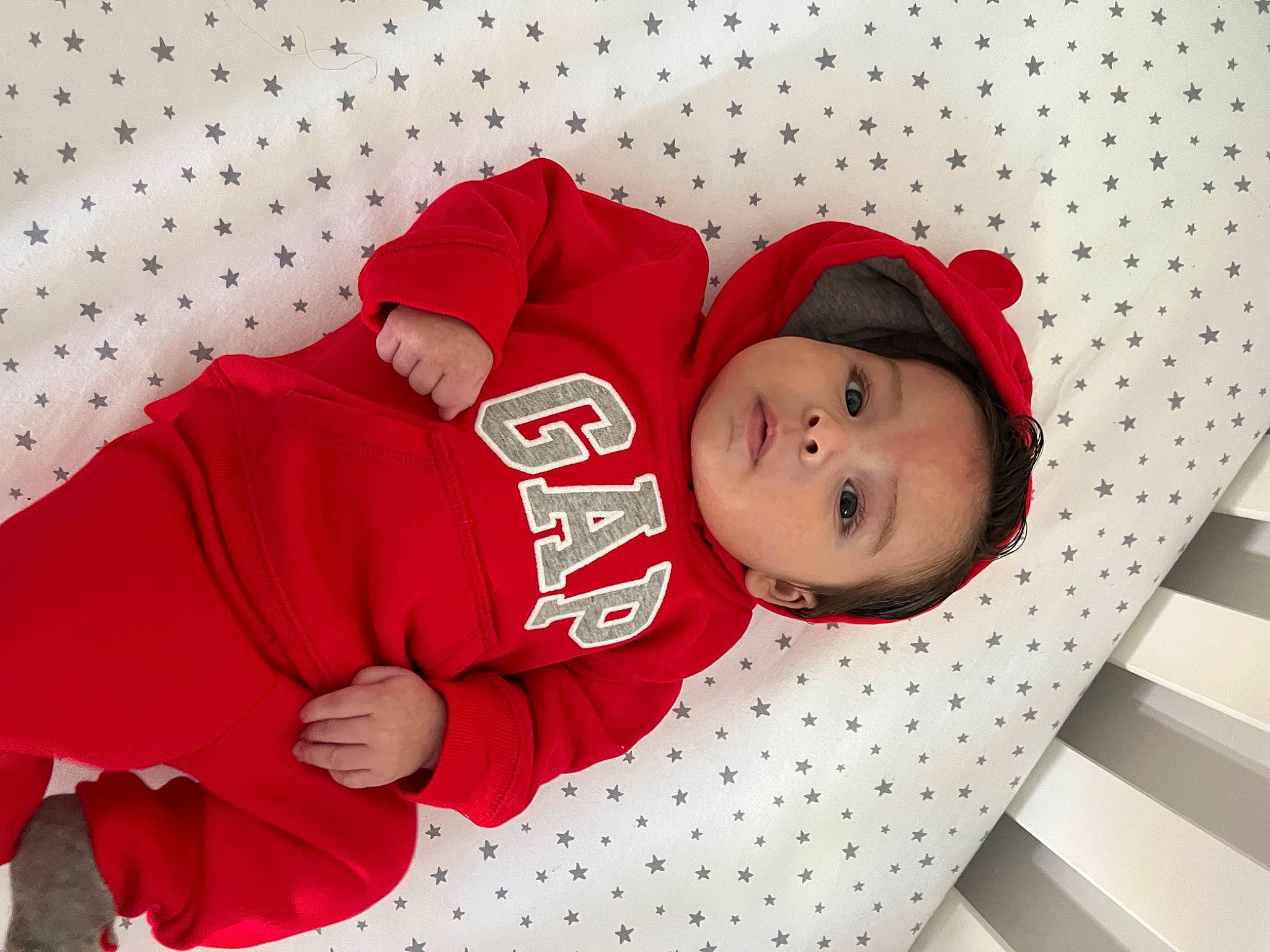 Ace joined the competition — help win amazing prizes! baby, baby_products, baby_safety, baby_sleeping, baby_toddler_clothing, cap, carmine, child, comfort, event, face, happy, hat, headgear, linens, magenta, pattern, person, room, sleeve