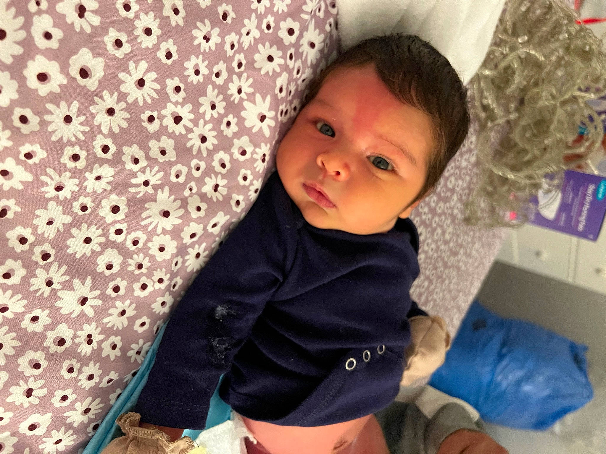 Ace joined the competition — help win amazing prizes! baby, baby_products, baby_toddler_clothing, bedding, cheek, child, comfort, flooring, fun, happy, leisure, linens, pattern, person, room, sitting, skin, sleeve, textile, thigh