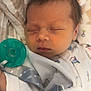 Micah joined the competition — help win amazing prizes! baby, newborn, sleeping, pacifier, blanket, clothing, infant, face, hand, onesie, cozy, soft, cute, peaceful, resting, indoor, child, sleep, nursery, comfort