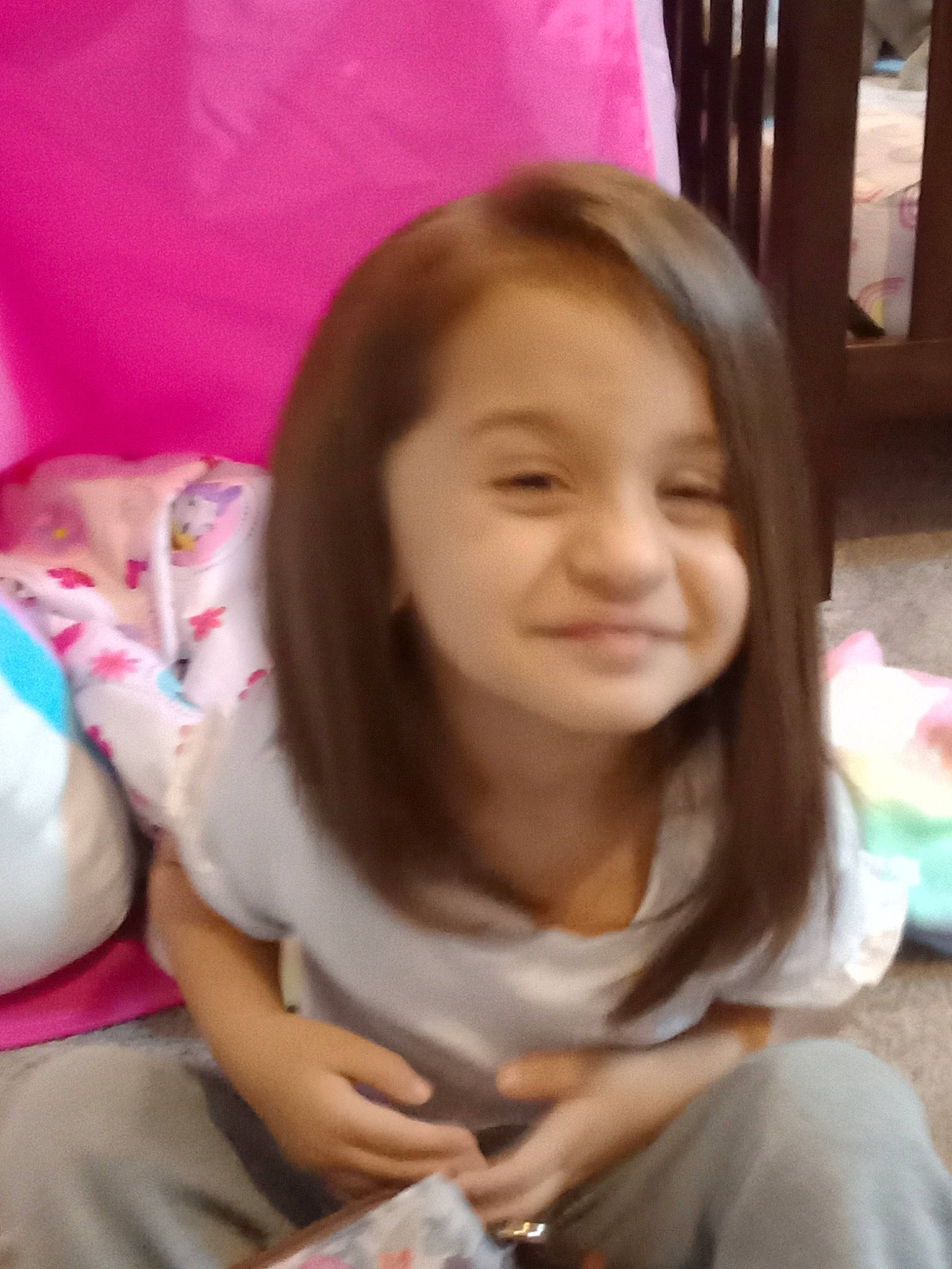 Jurnee joined the competition — help win amazing prizes! bangs, black_hair, cheek, child, chin, comfort, face, facial_expression, finger, fun, hair, hairstyle, happy, head, joy, long_hair, mammal, mouth, person, skin