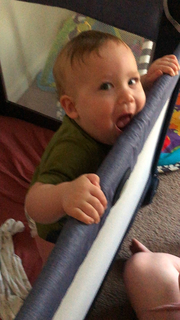 Jay joined the competition — help win amazing prizes! baby, baby_products, baby_toddler_clothing, cheek, child, chin, comfort, eye, face, finger, hand, head, human_body, iris, nose, person, sitting, skin, sleeve, thumb