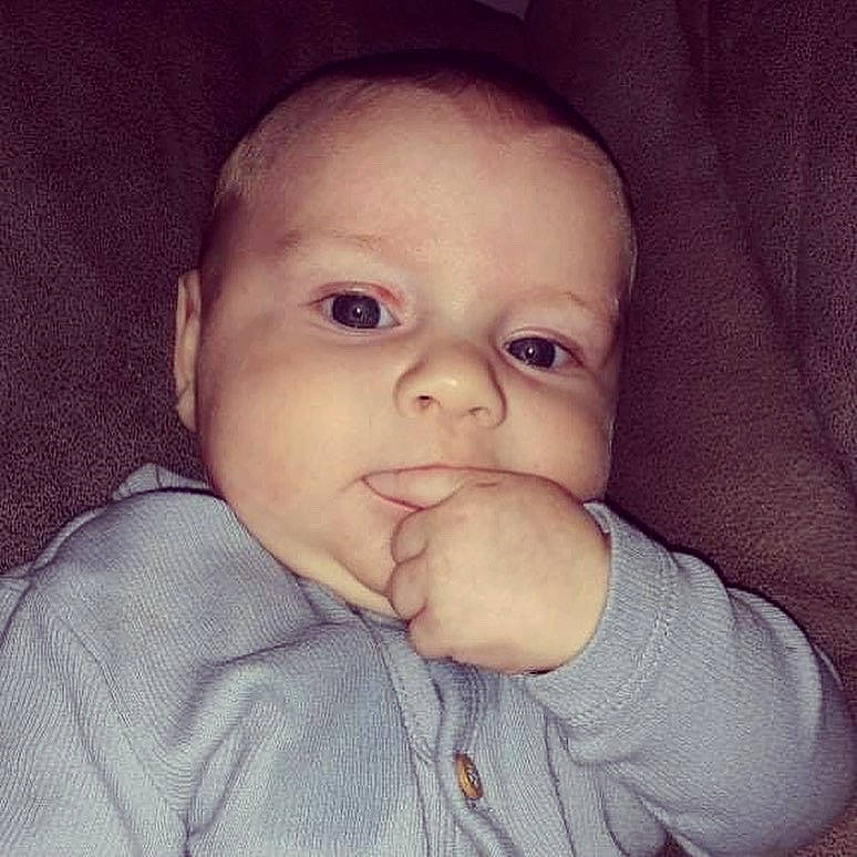 Nathan joined the competition — help win amazing prizes! baby, baby_making_funny_faces, baby_toddler_clothing, cheek, clothing, comfort, ear, eyebrow, eyelash, gesture, happy, human_body, jaw, lip, neck, nose, person, skin, sleeve, thumb