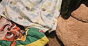 Sable joined the competition — help win amazing prizes! animal, baby, bed, bedroom, blanket, canine, clothing, couch, cushion, dog, footwear, furniture, homedecor, indoors, linen, person, pet, quilt, room, shoe
