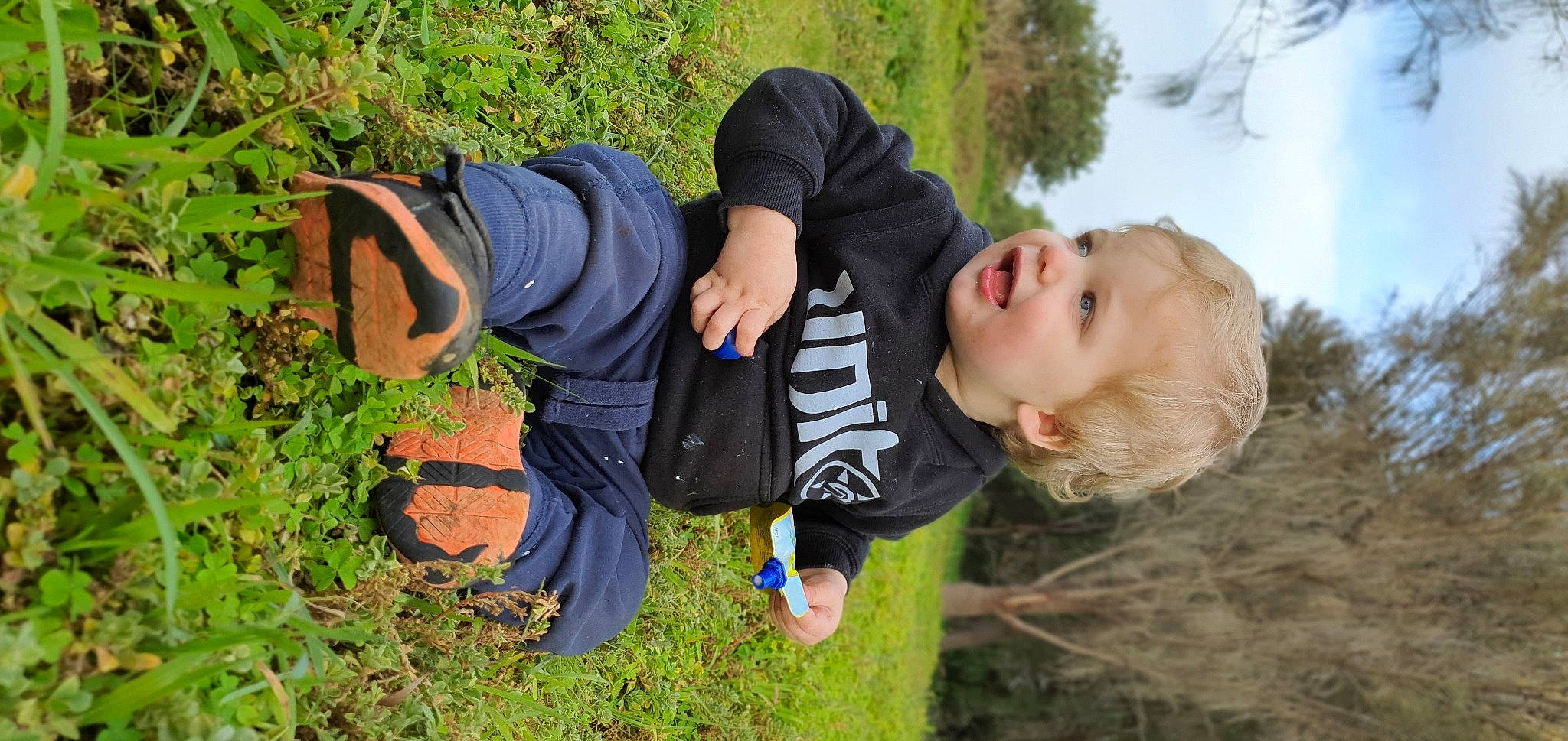 Cruz joined the competition — help win amazing prizes! child, fun, grass, person, plant, play