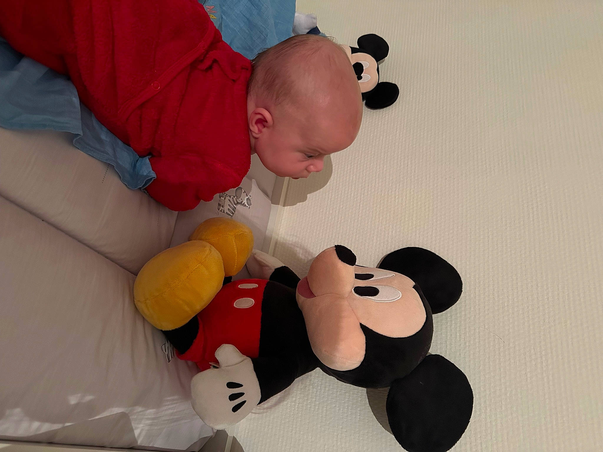 Hayden a rejoint le concours — aidez-le/la à gagner de superbes lots ! baby, baby_products, baby_sleeping, baby_toddler_clothing, baby_toys, carmine, child, comfort, elbow, finger, font, happy, mammal, person, plush, sleeve, stuffed_toy, teddy_bear, textile, toddler