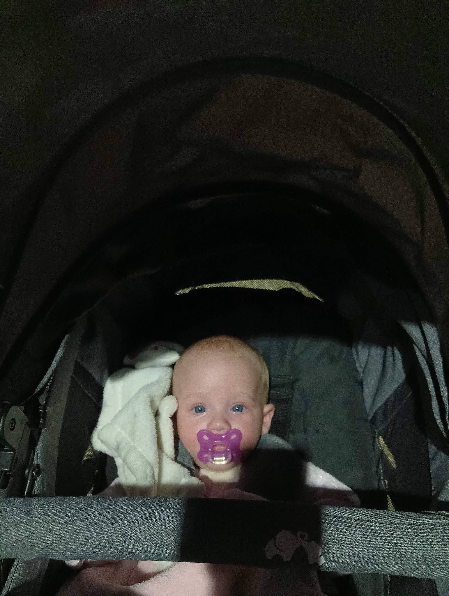 Mily a rejoint le concours — aidez-le/la à gagner de superbes lots ! auto_part, baby, baby_carriage, baby_products, baby_toddler_clothing, car_seat, cheek, comfort, cradle, darkness, eyebrow, flash_photography, fun, infant_bed, iris, mouth, nose, person, sitting, tints_and_shades