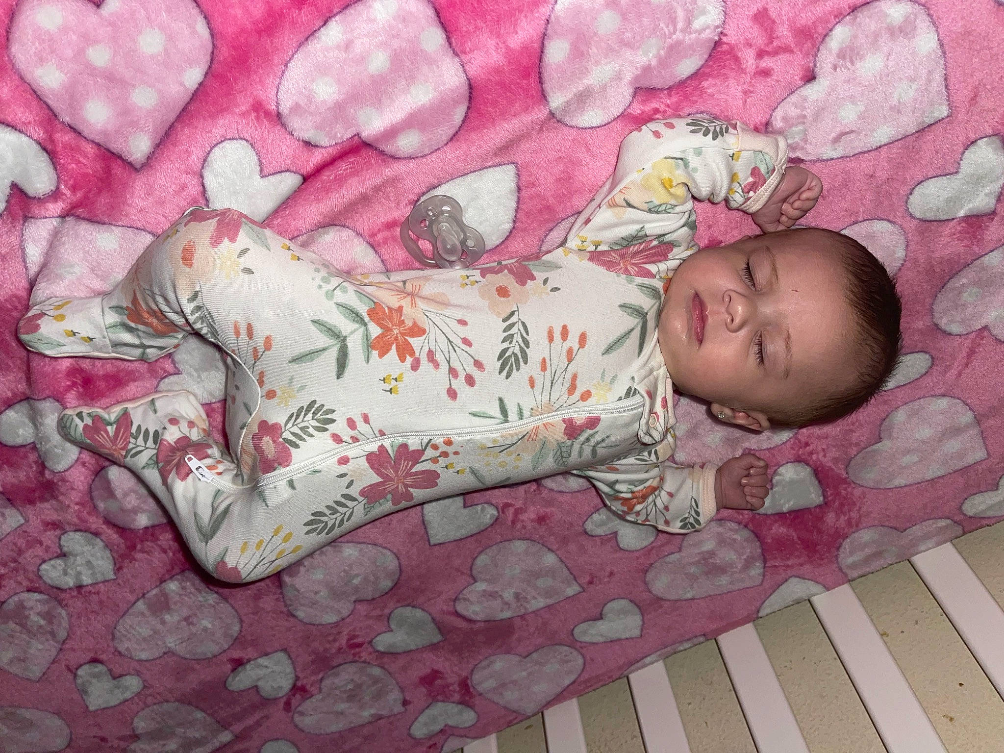 Madisyn is registered to the contest to win money with this photo: art, baby, baby_products, baby_safety, baby_sleeping, baby_toddler_clothing, bedding, bedtime, carmine, cheek, child, comfort, linens, magenta, pattern, person, petal, pink, room, skin