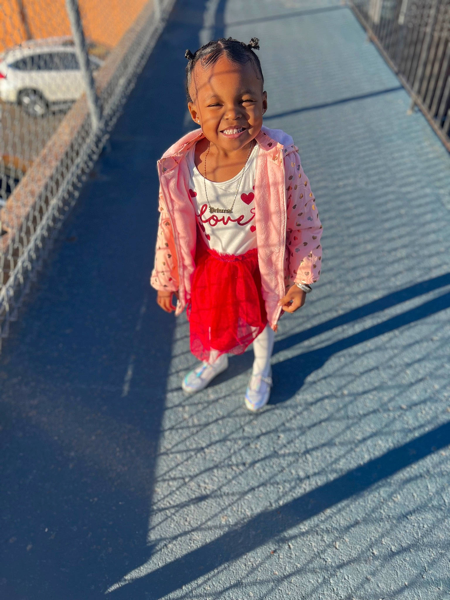 Malaya joined the competition — help win amazing prizes! asphalt, child, city, face, fun, happy, human_leg, joy, leisure, magenta, pattern, pedestrian, person, recreation, road, road_surface, sidewalk, smile, street, toddler