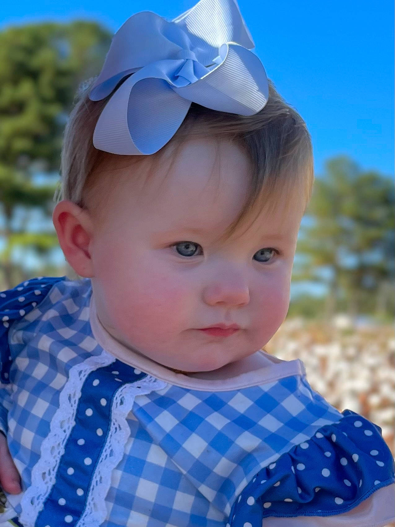Eden joined the competition — help win amazing prizes! baby_toddler_clothing, beauty, blue, cap, child, chin, electric_blue, eye, grass, happy, hat, pattern, people, person, plant, skin, sky, summer, toddler, tree