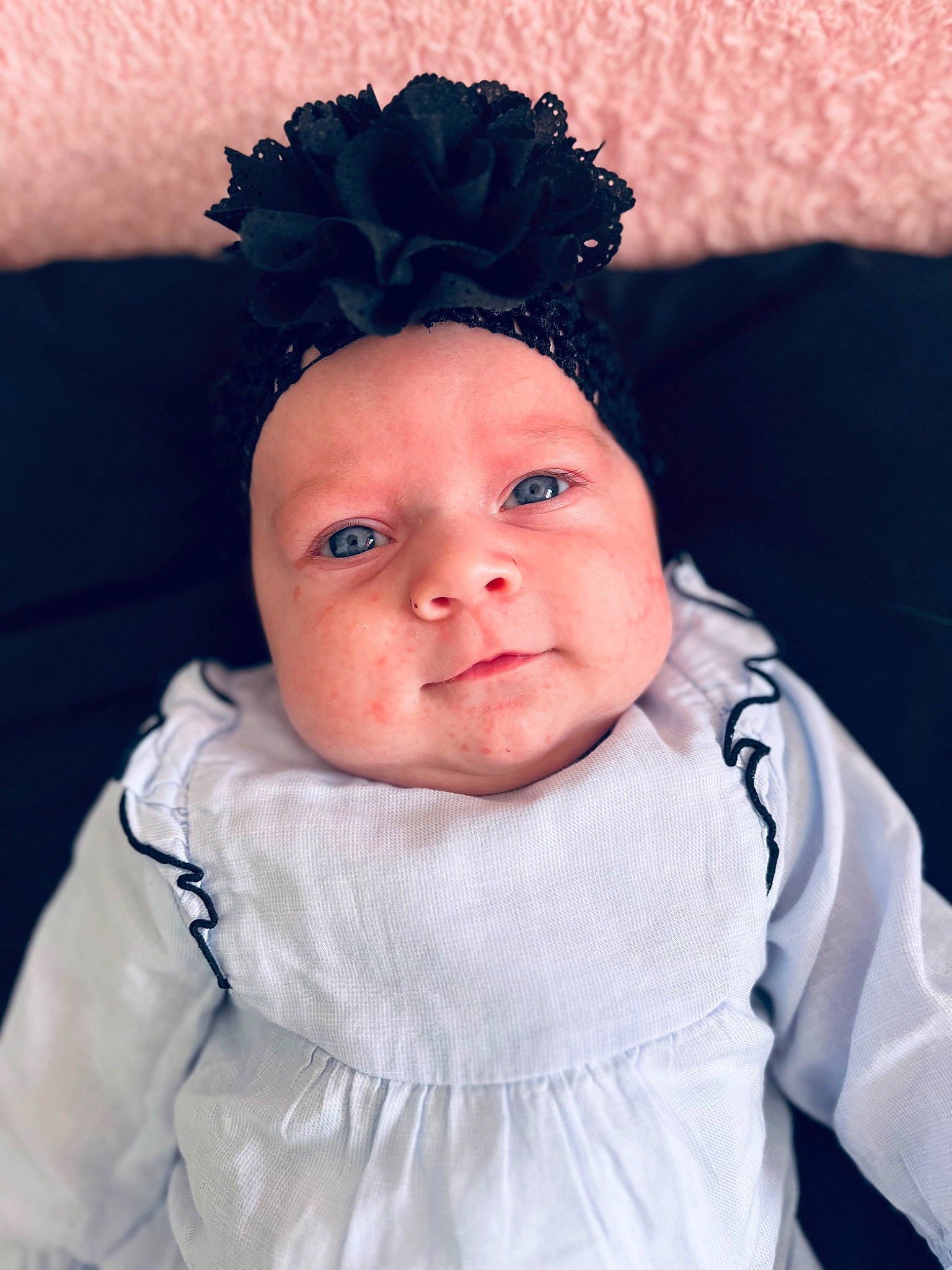 Lahyana a rejoint le concours — aidez-le/la à gagner de superbes lots ! baby, baby_toddler_clothing, cap, cheek, eye, eyebrow, eyelash, happy, head, headband, headpiece, headwear, lip, neck, nose, outerwear, person, skin, sleeve, smile