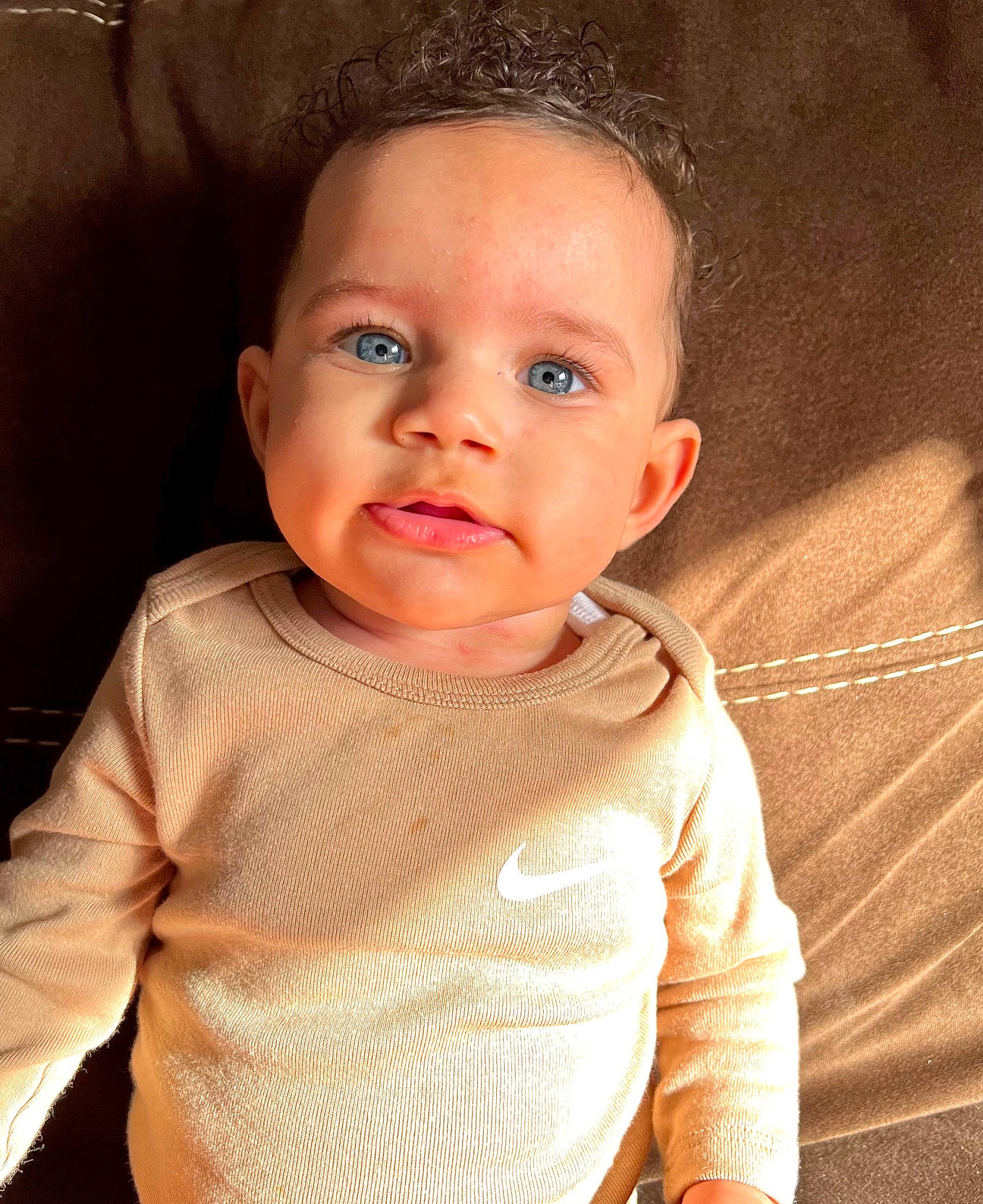 Ivy joined the competition — help win amazing prizes! baby, baby_toddler_clothing, cheek, child, chin, collar, comfort, eyelash, flash_photography, happy, hat, iris, lip, mouth, nose, person, sitting, skin, sleeve, t_shirt