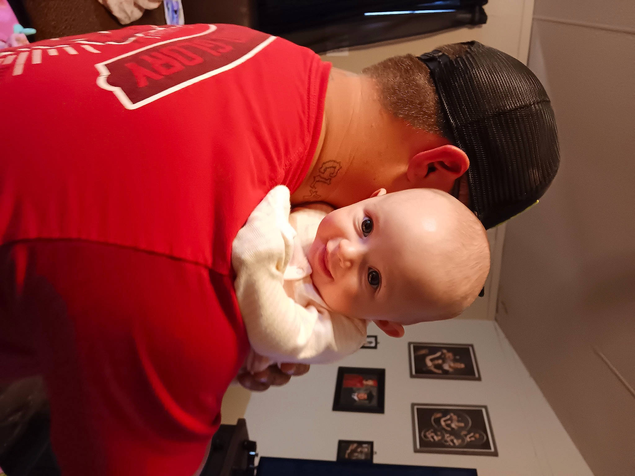 Rayne joined the competition — help win amazing prizes! audio_equipment, baby, carmine, child, comfort, event, fun, happy, hat, home_appliance, mouth, person, room, smile, t_shirt, toddler