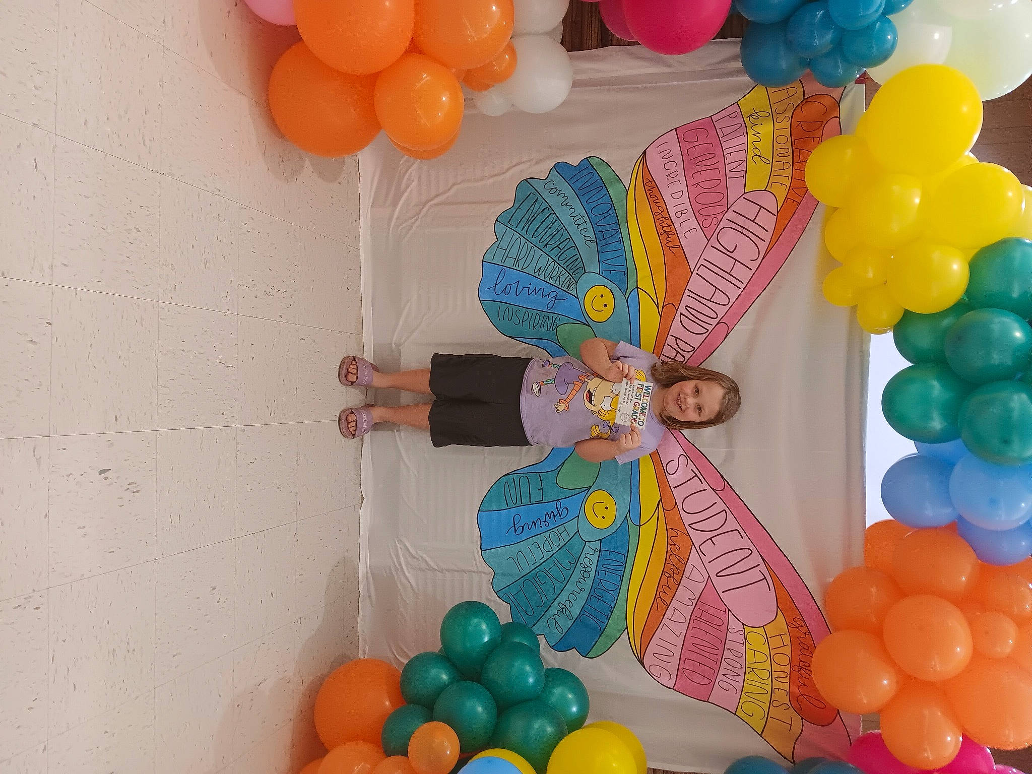 Daisy Mae Ann joined the competition — help win amazing prizes! balloon, child, circle, decoration, event, fun, green, happy, joy, party, party_supply, pattern, person, plastic, sharing, sweetness, yellow
