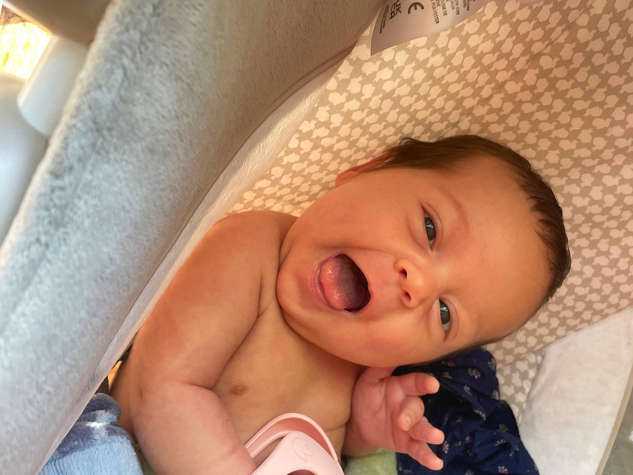 Daphne joined the competition — help win amazing prizes! baby, baby_products, baby_toddler_clothing, cheek, child, comfort, eye, eyelash, gesture, happy, human_body, iris, linens, lip, nail, nose, person, skin, smile, thumb