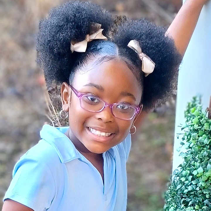 Kenzleigh joined the competition — help win amazing prizes! accessories, blackhair, bodypart, child, clothing, earring, face, female, girl, glasses, hair, happy, head, laughing, person, photography, portrait, shoulder, sleeve, smile